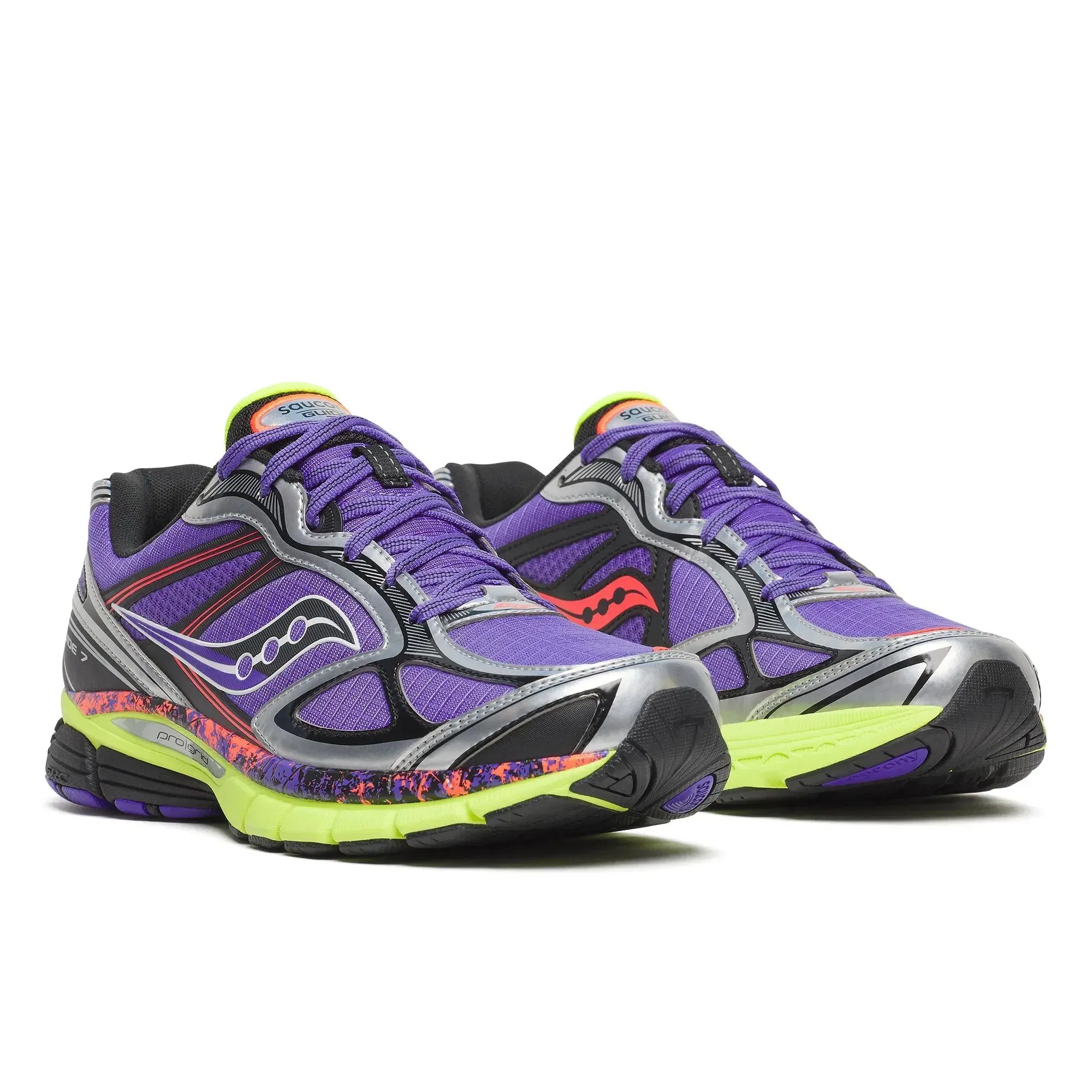 Saucony ProGrid Guide 7 Hi Octane Purple | Citron