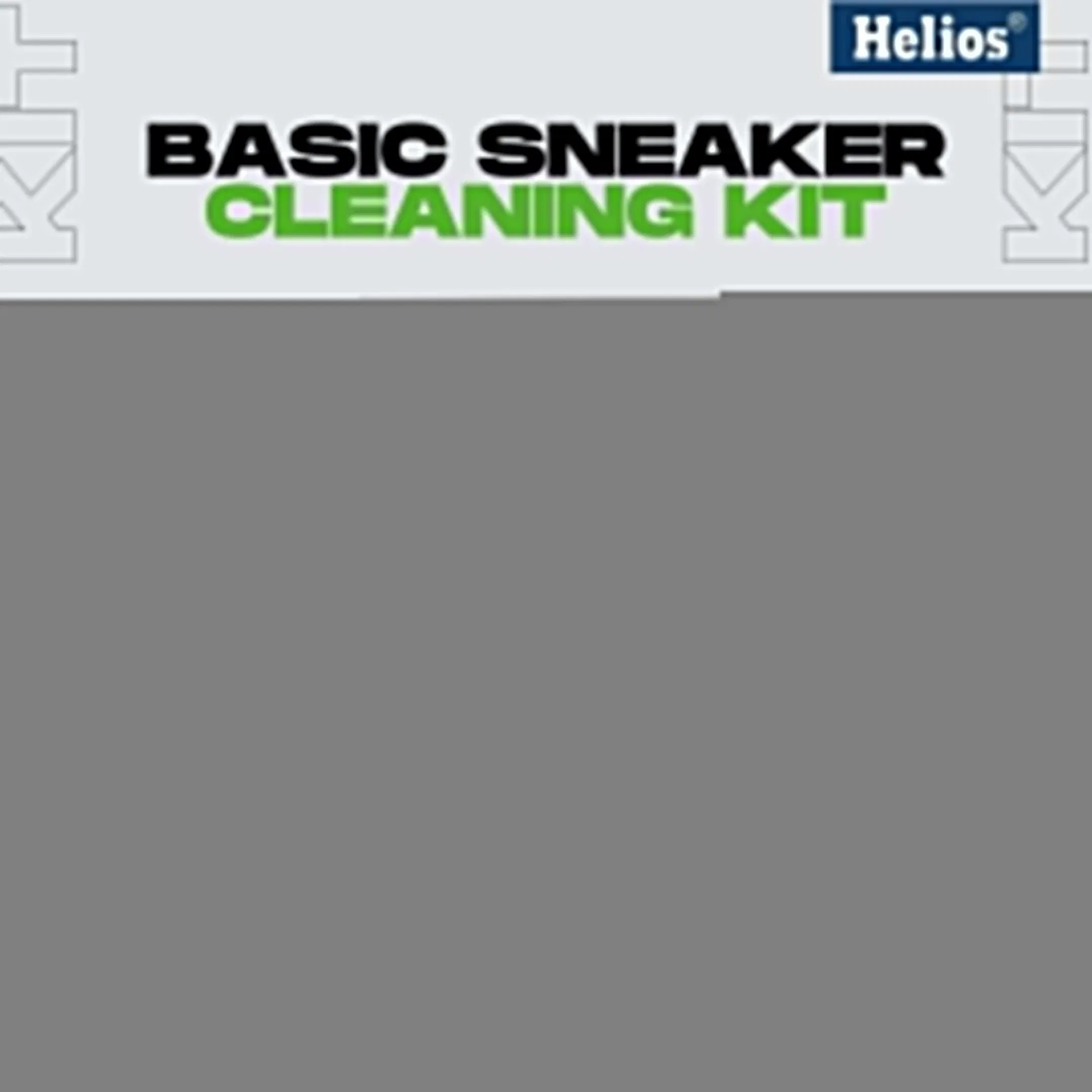 Helios Basic Sneaker Shoe Cleaning Kit with Microfiber Towel.