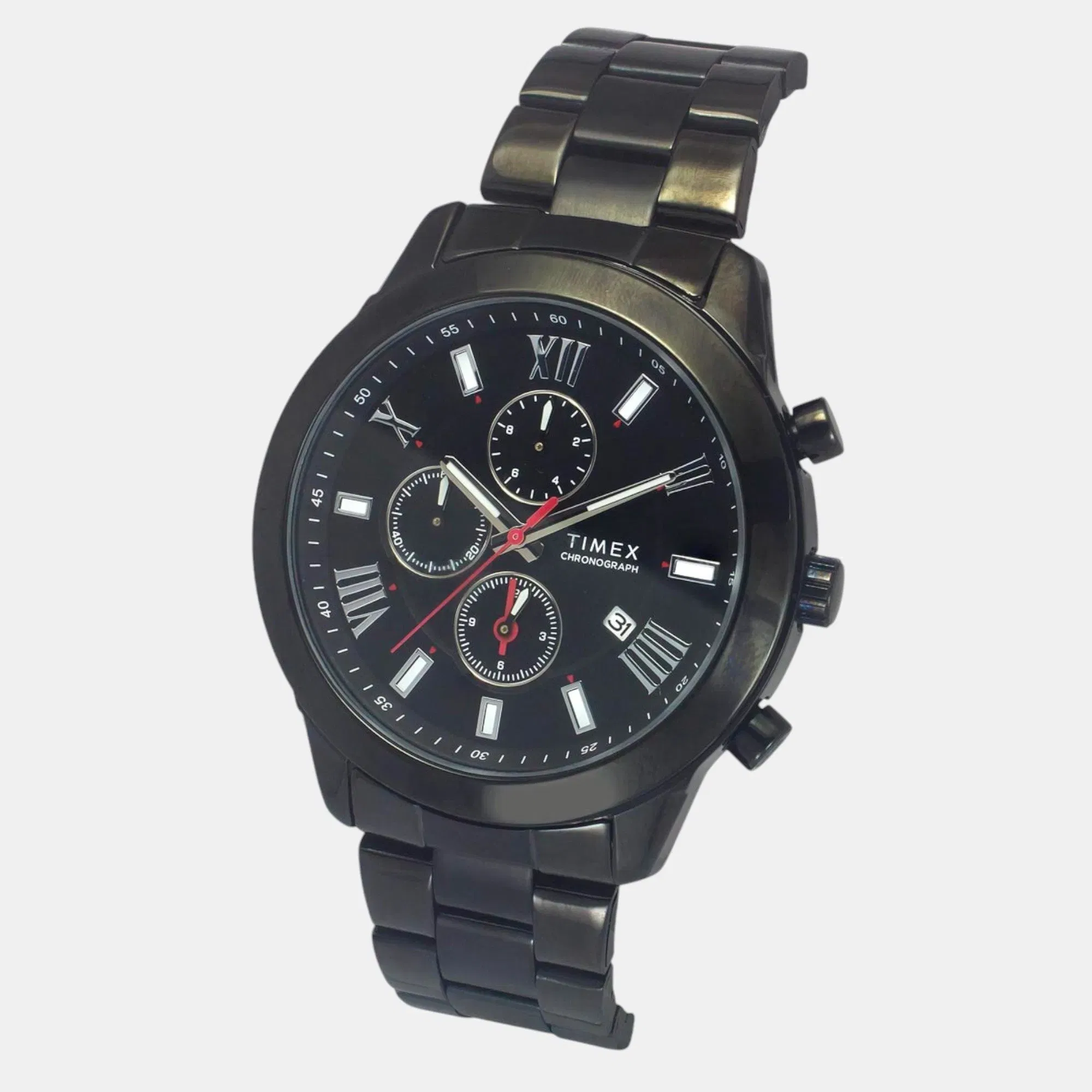 Timex Trendline Men Quartz Dial Chronograph Stainless Steel Watch Tweg18518