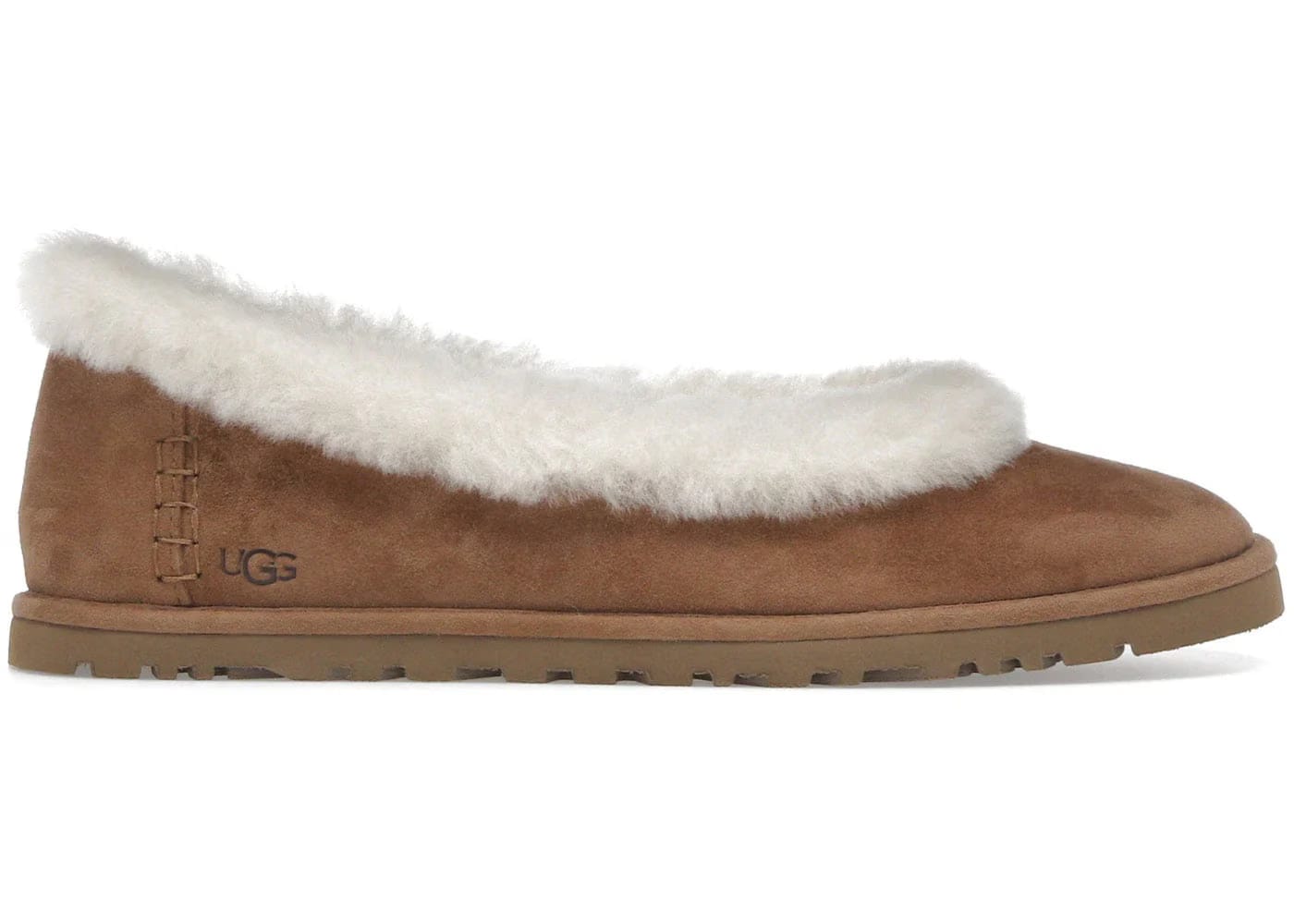 Ugg Zora Ballet Flat Chestnut Womens
