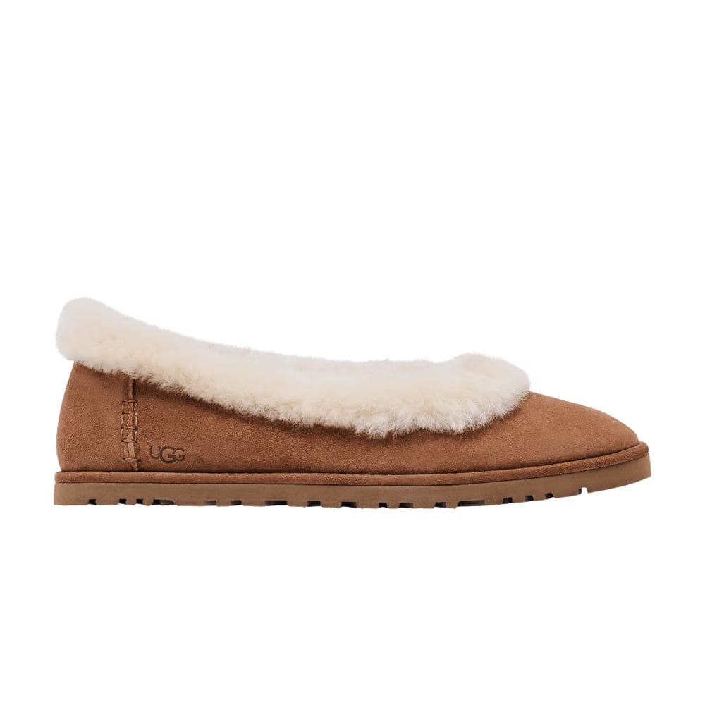 Ugg Zora Ballet Flat Chestnut Womens