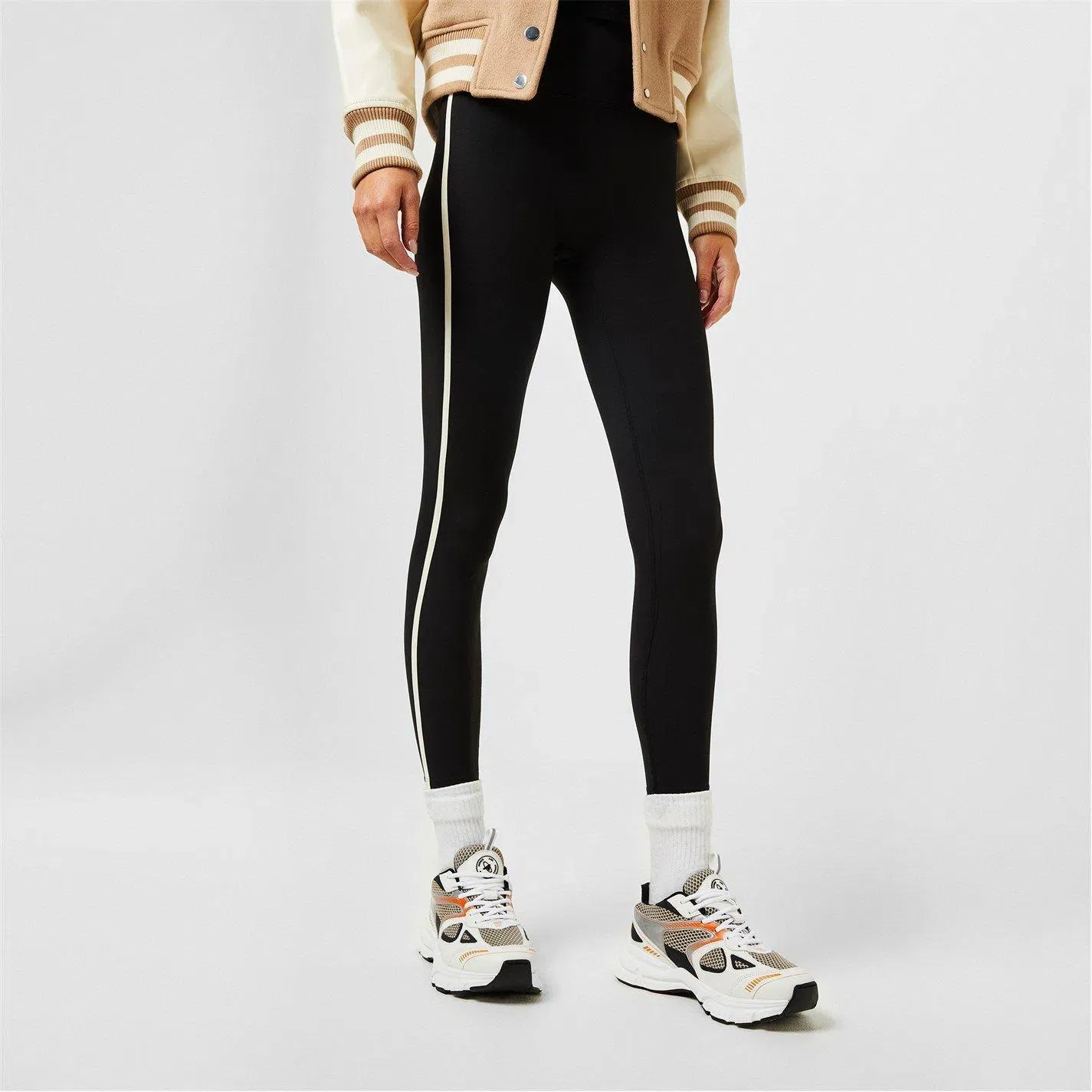 Marathon Leather And Mesh Trainers