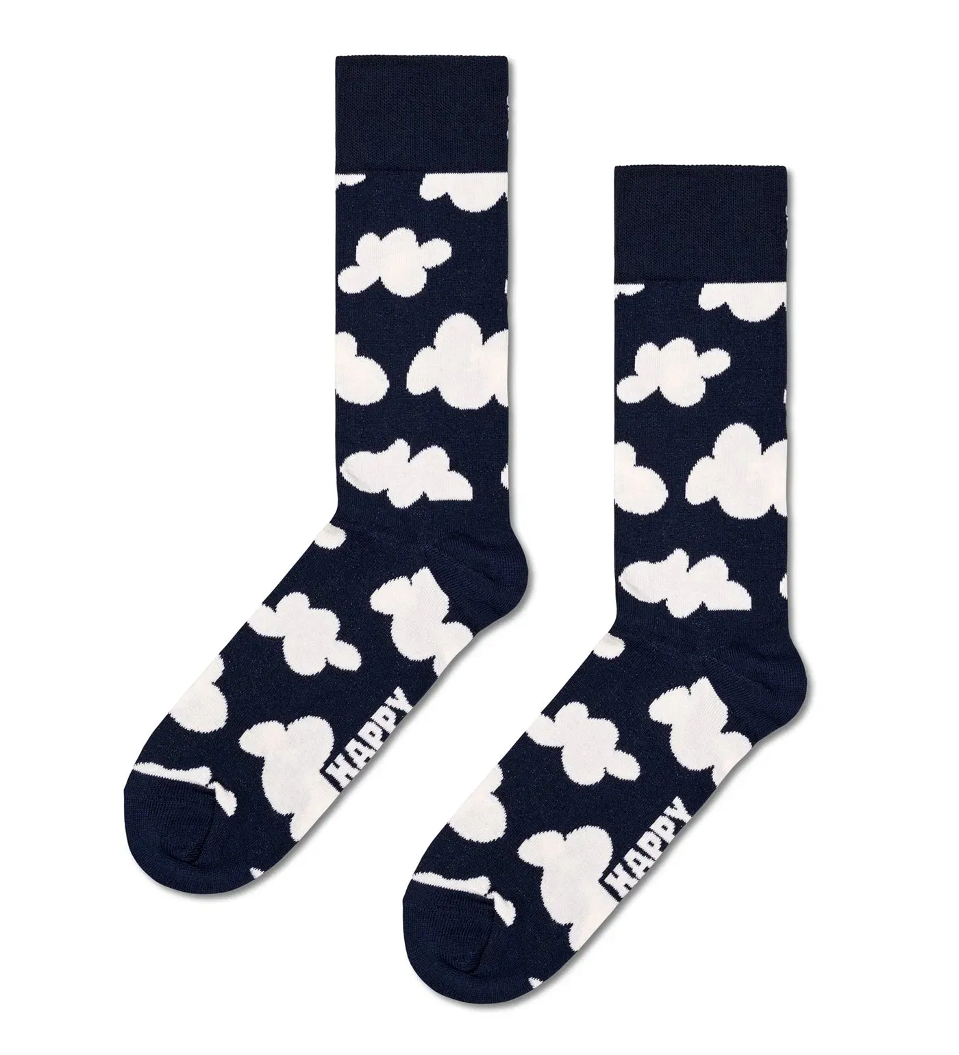 Happy Socks Unisex 4-Pack Moody Blues Crew Length Socks Gift Set for Women and Men