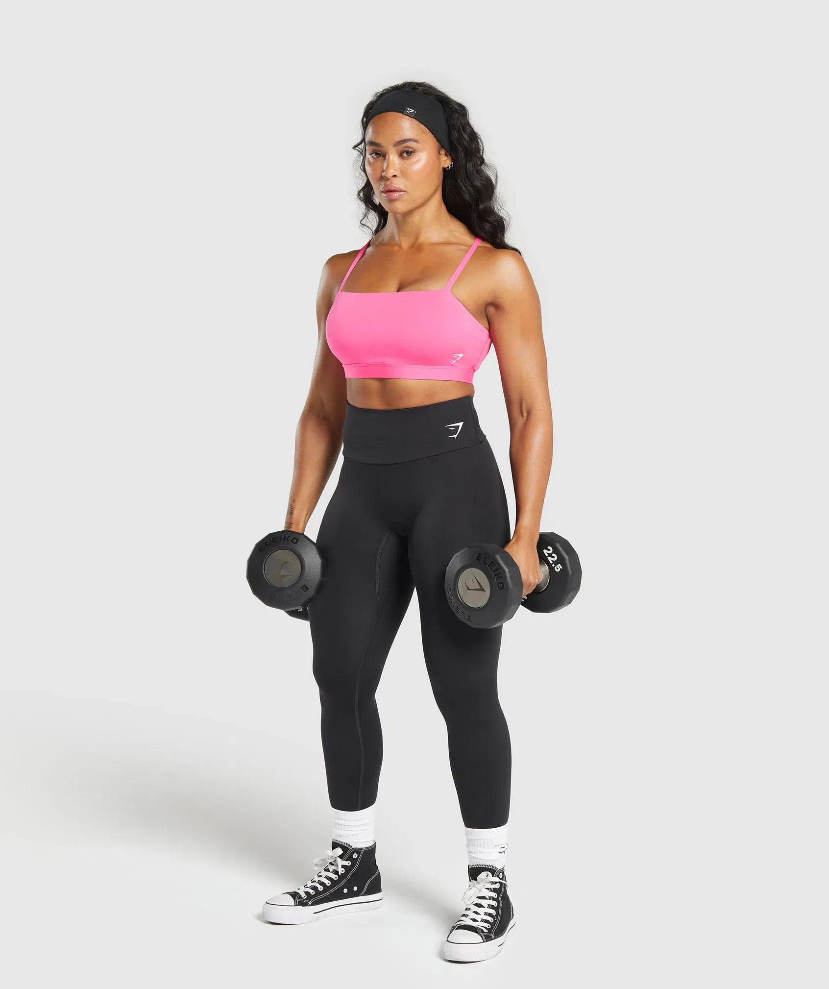 Women's Gymshark Cut Out Bandeau Physical Pink