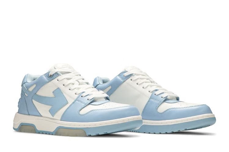 OFF-WHITE OOO Low Out Of Office Suede White Blue