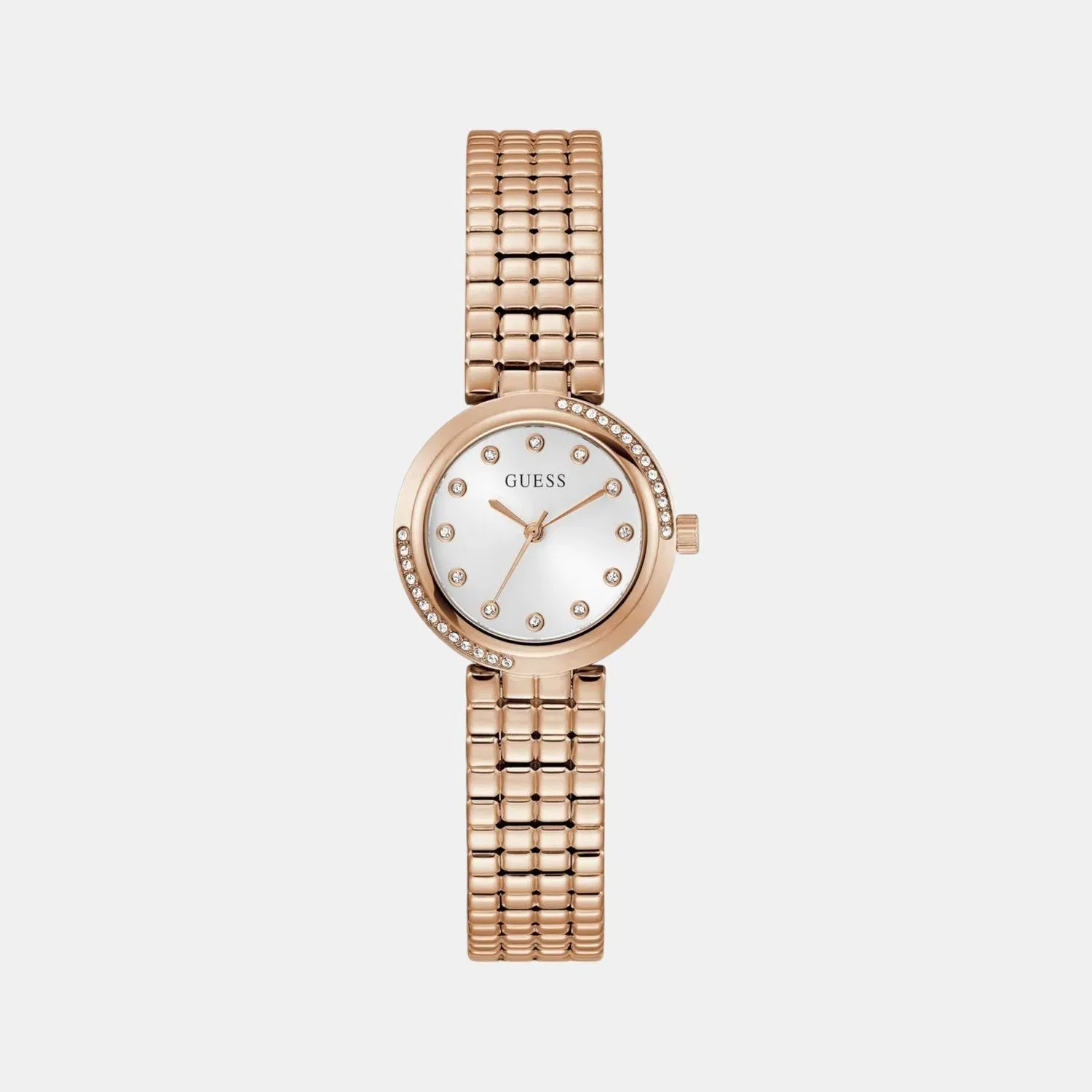 Guess Gb Clara Women Quartz White Dial Analog Stainless Steel Gw0930L3
