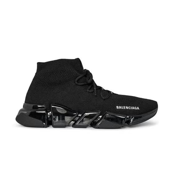 Balenciaga Speed 2.0 Clear Sole Lace-Up Sneakers