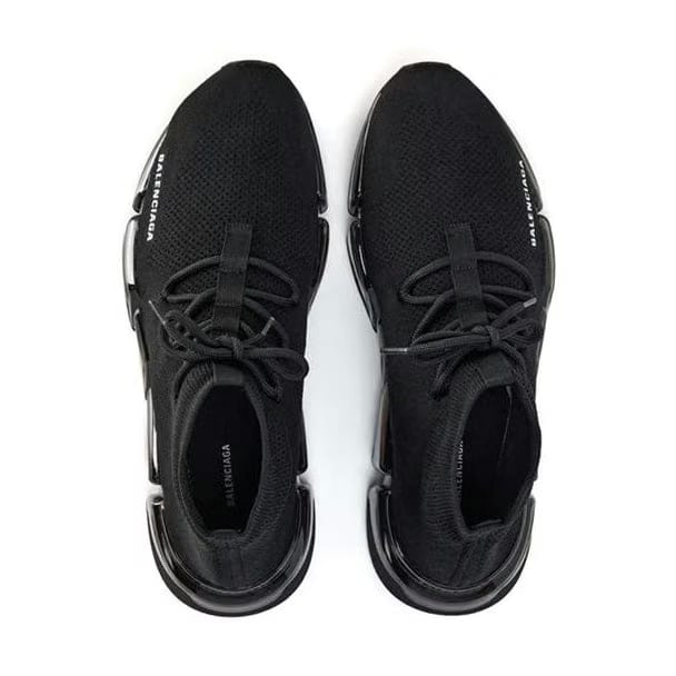 Balenciaga Speed 2.0 Clear Sole Lace-Up Sneakers