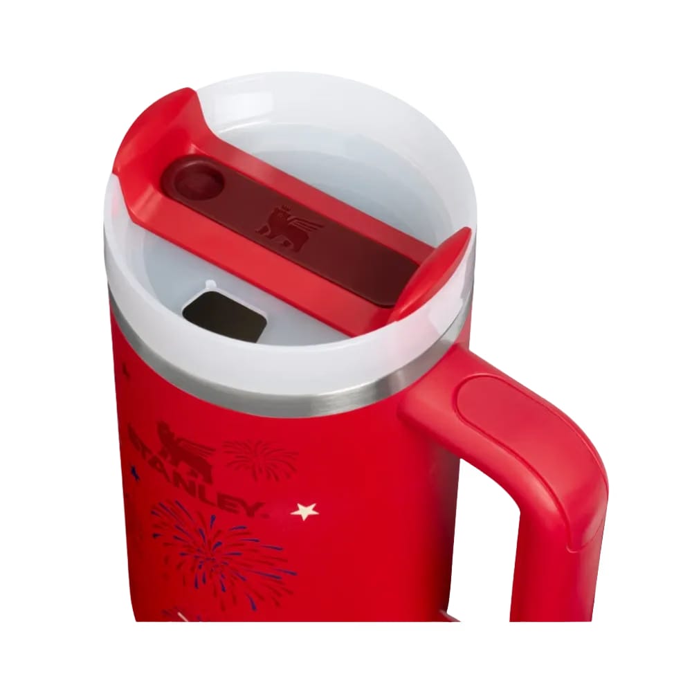 Stanley Quencher H2 0 Flowstate Tumbler Chili Red Fireworks 30 OZ