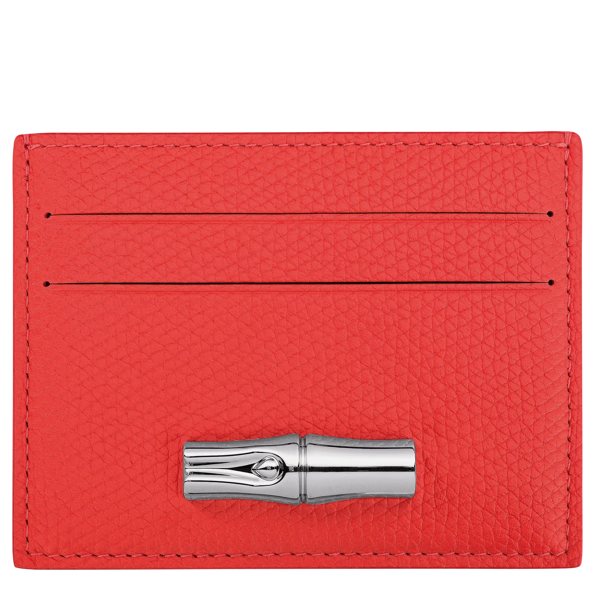 Longchamp Le Roseau Card holder Vermilion