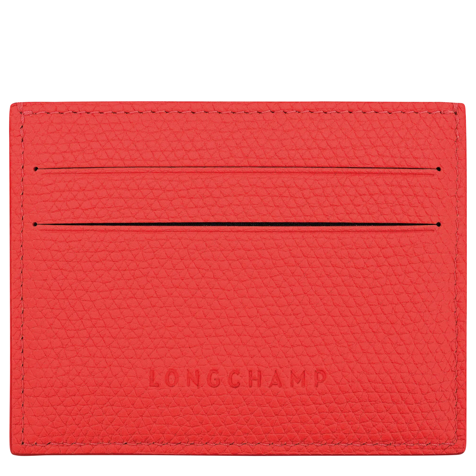 Longchamp Le Roseau Card holder Vermilion
