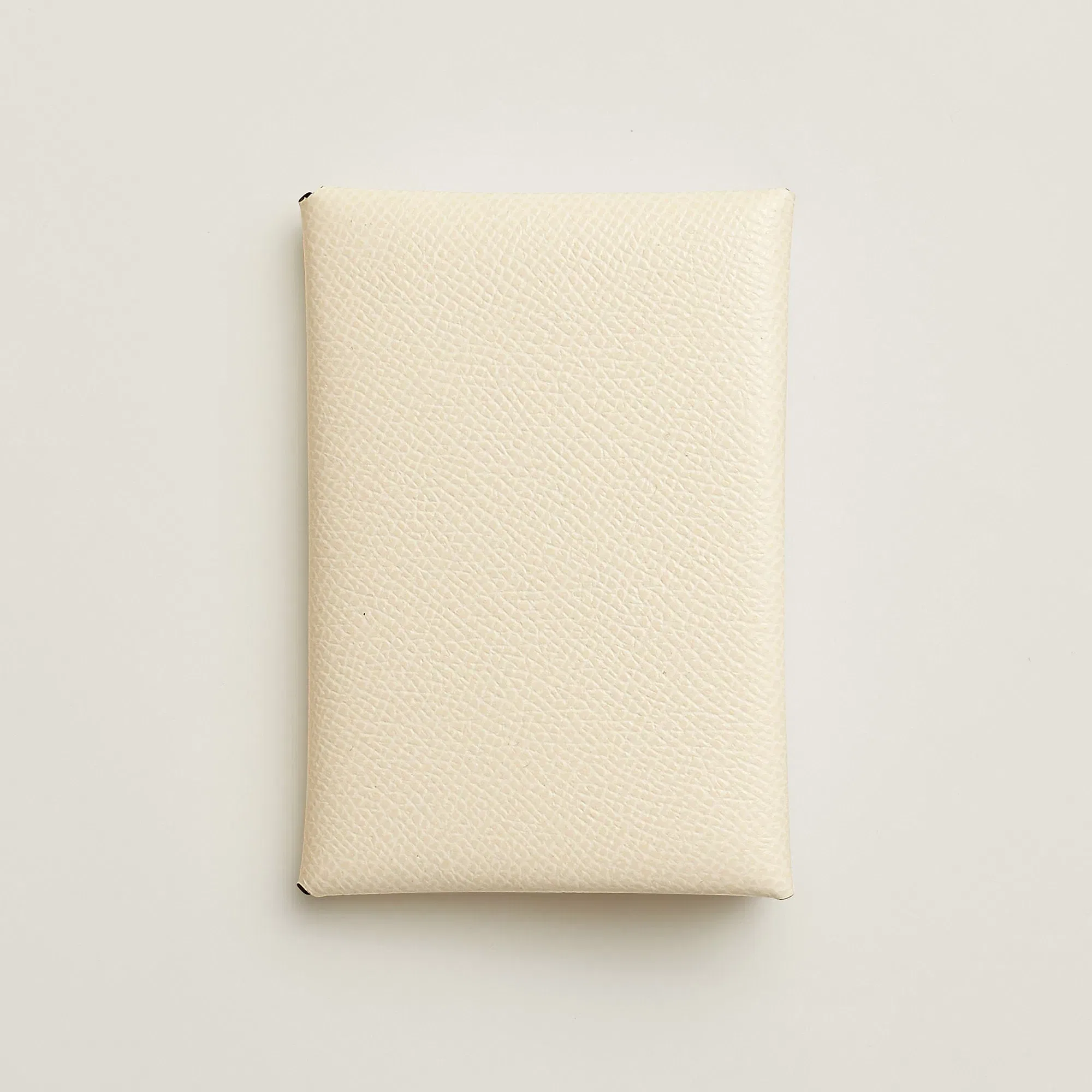 Hermes Calvi Duo Compact Card Holder Jaune Citron