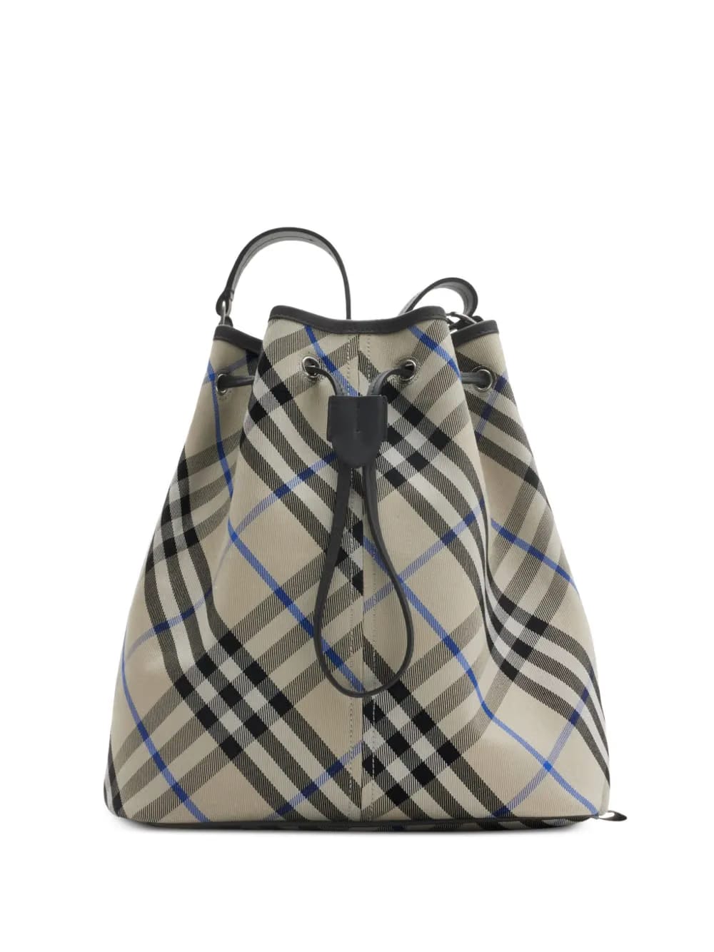 medium Check bucket bag