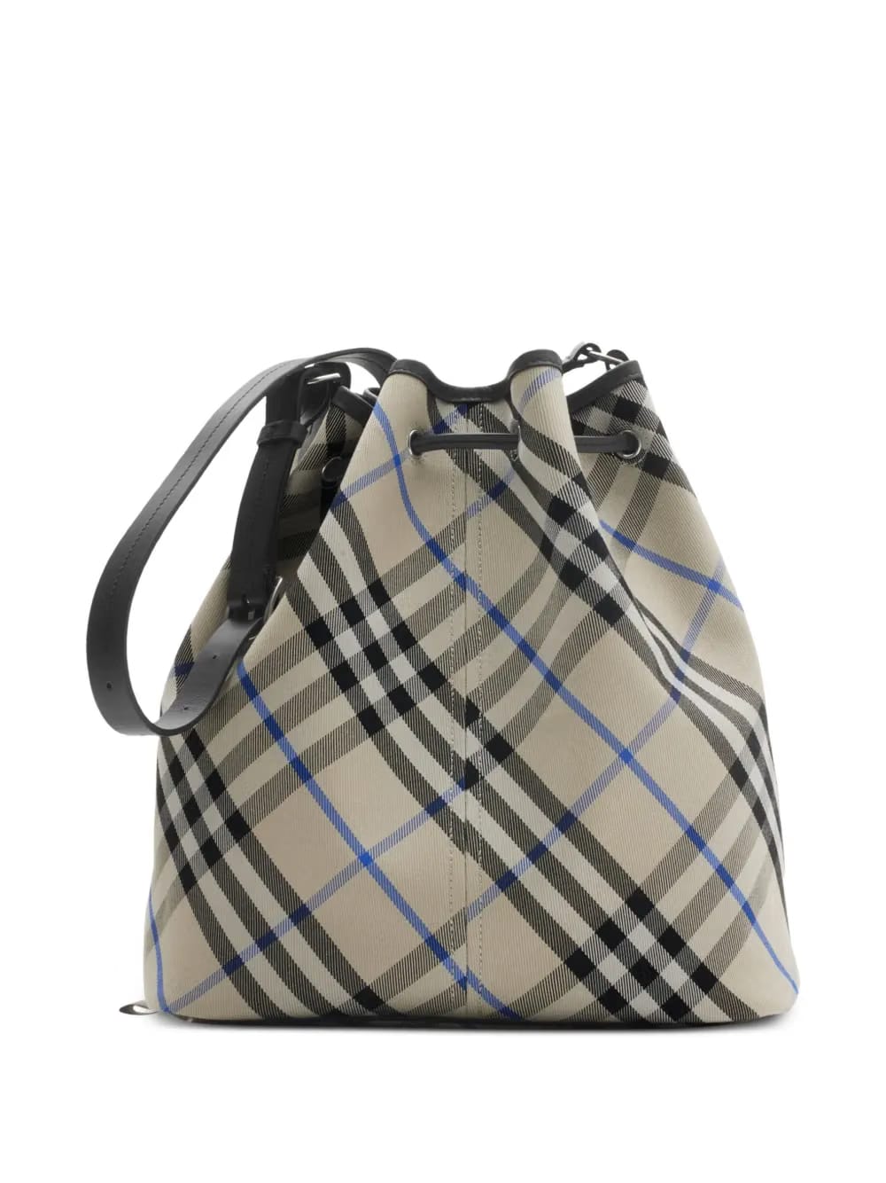 medium Check bucket bag