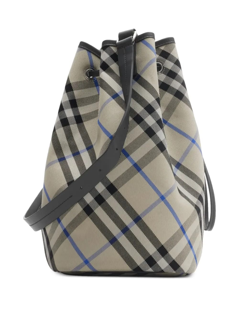 medium Check bucket bag