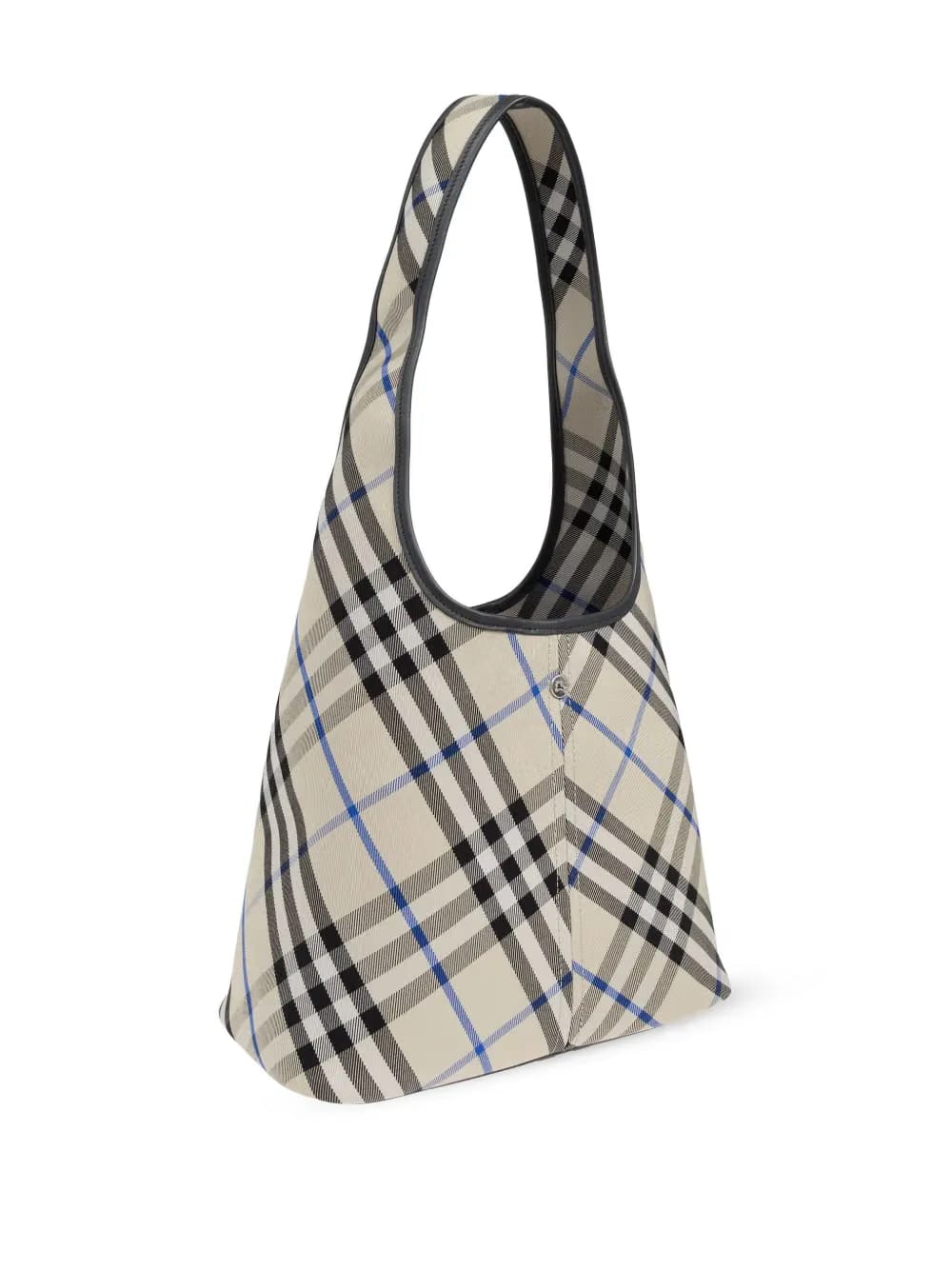 Check-pattern tote bag