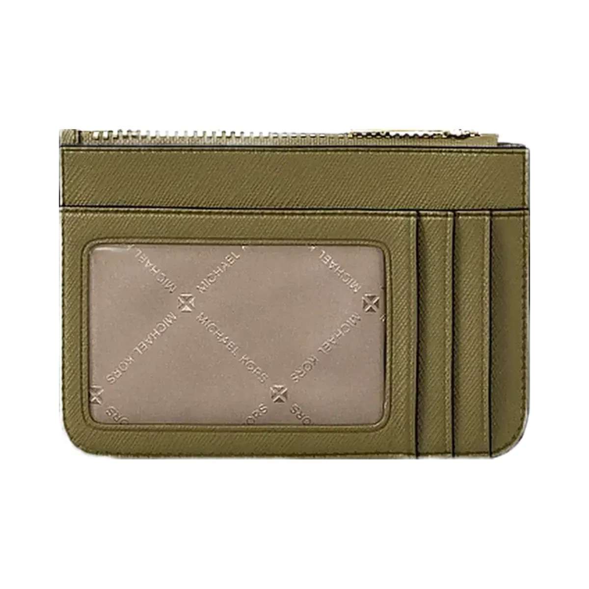 Michael Kors Jet Set Travel Small Saffiano Leather Coin Pouch Oregano