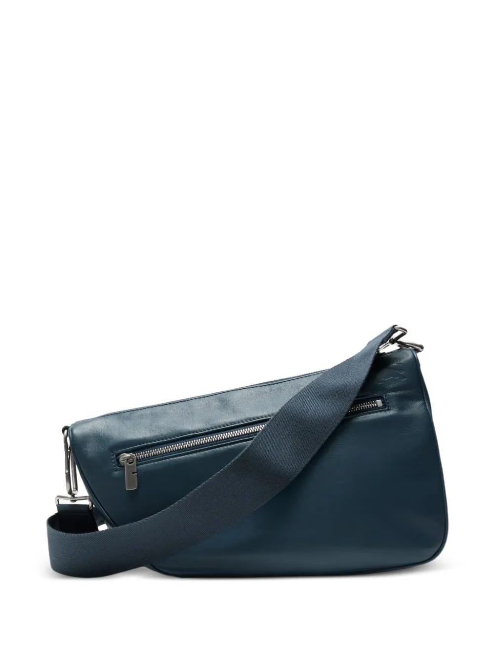Shield leather shoulder bag
