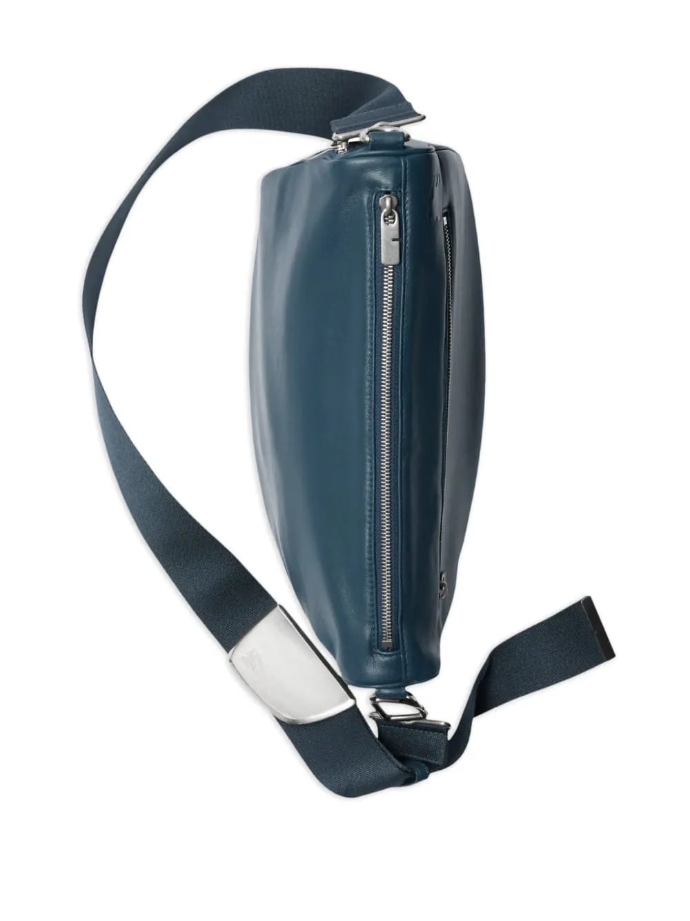 Shield leather shoulder bag