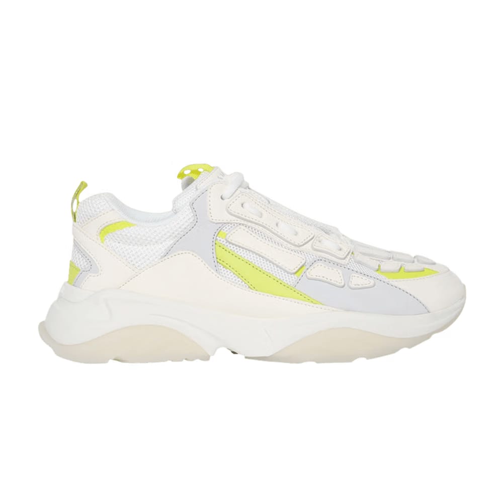 Amiri Bone Runner White Neon Yellow