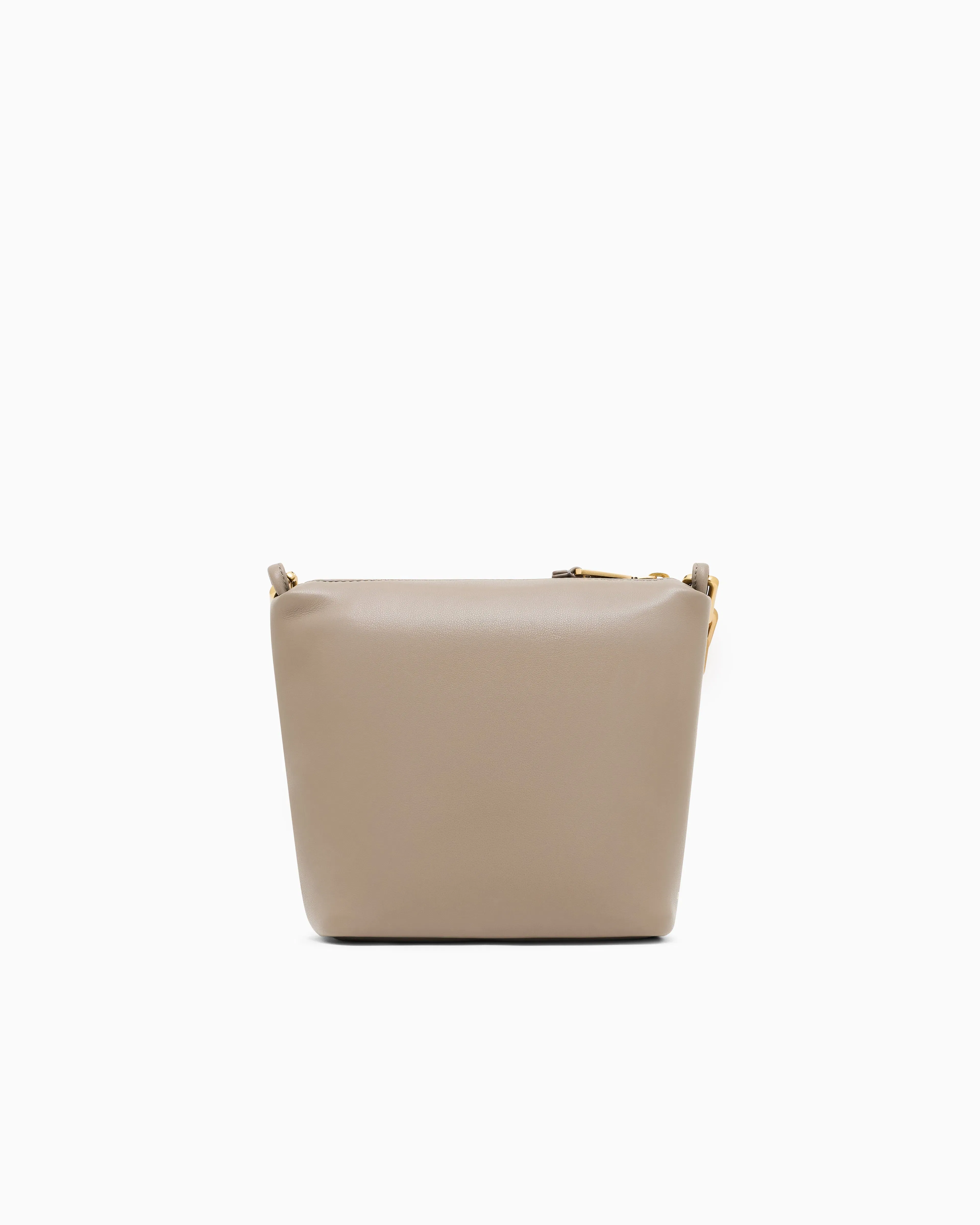 Emporio Armani Leather small hobo bag with chain