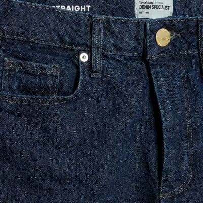 Petite Blue Relaxed Straight Leg Jeans