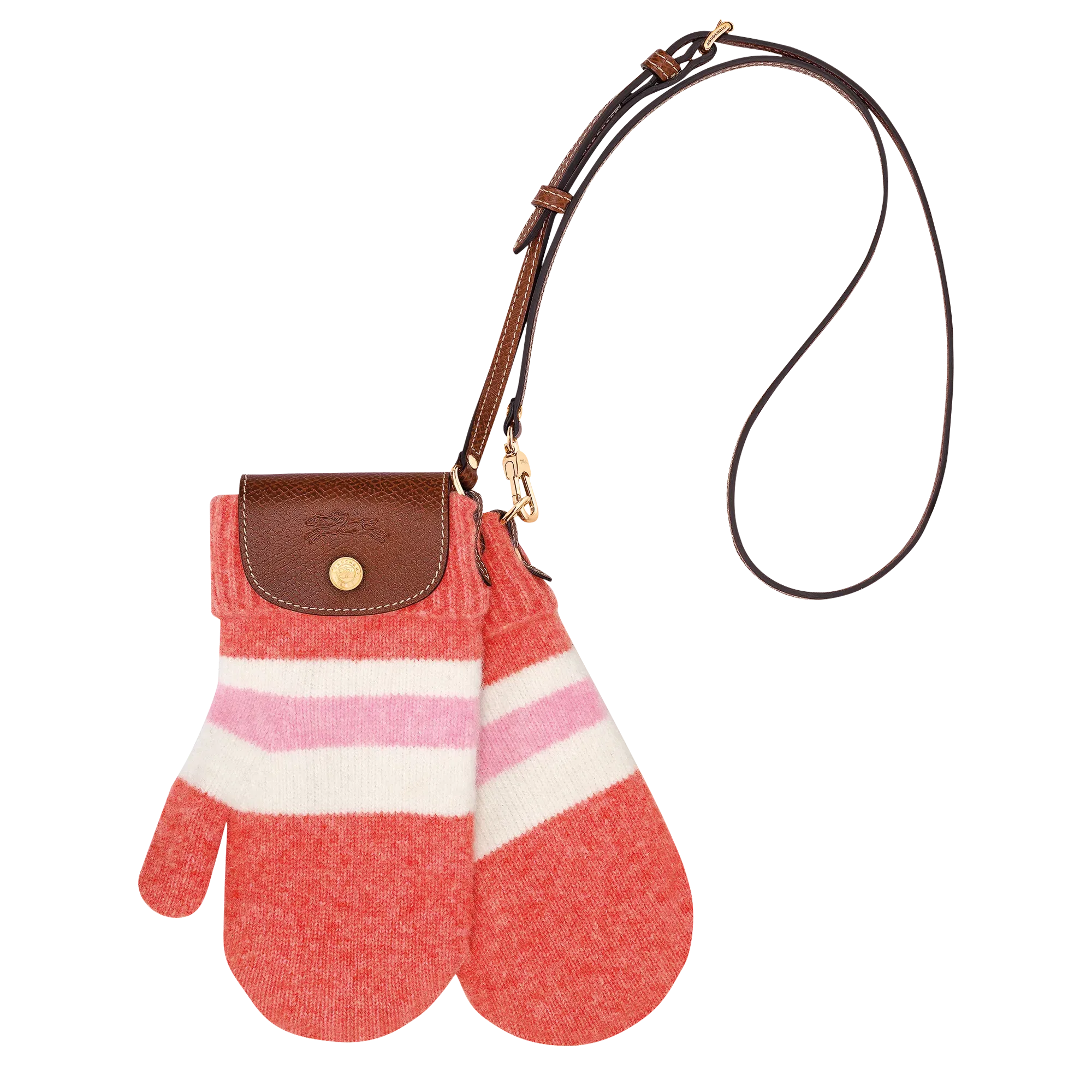 Longchamp Le Pliage Collection Mittens bag Coral/Pink
