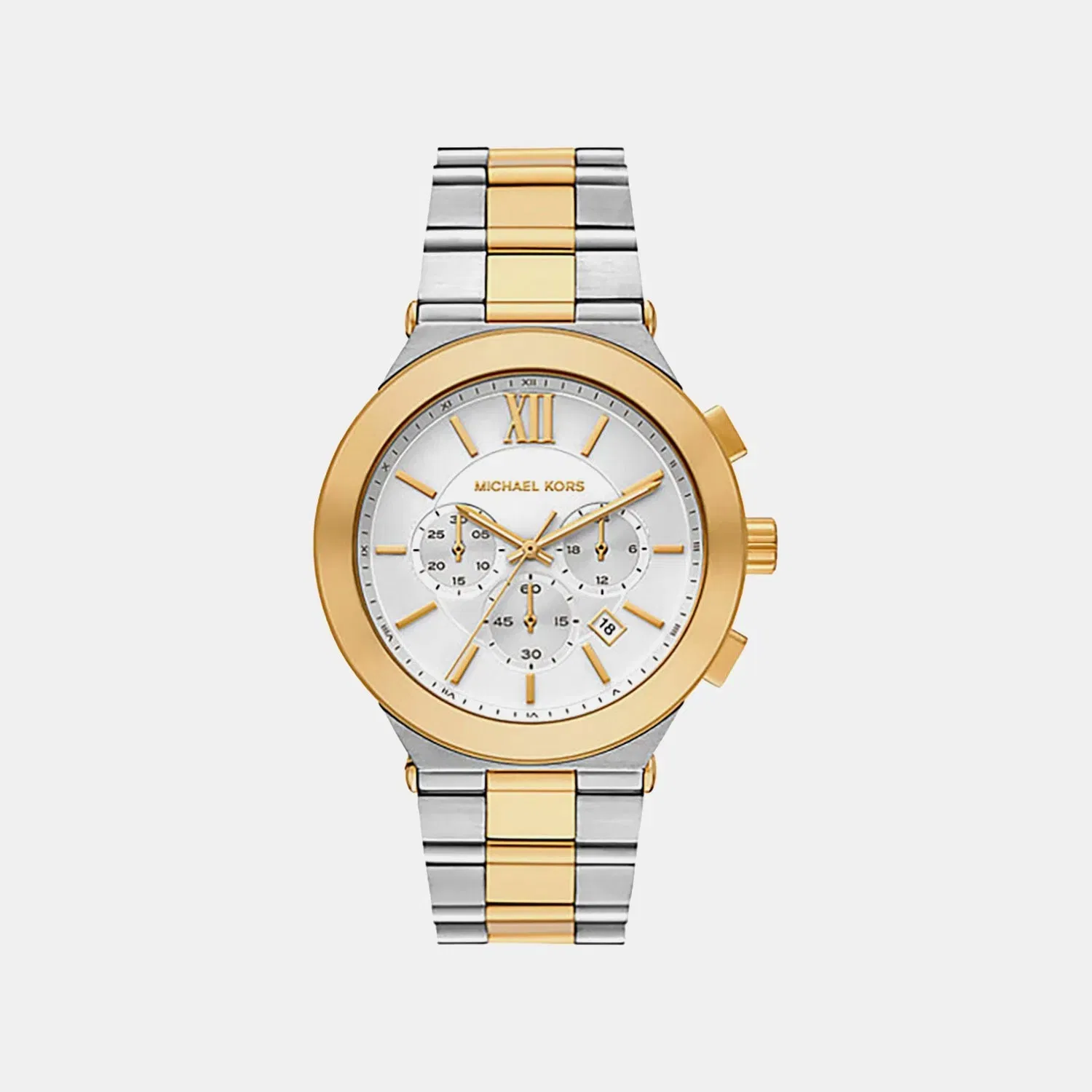 Michael Kors Billie Men Quartz White Dial Chronograph Stainless Steel Watch Mk9221