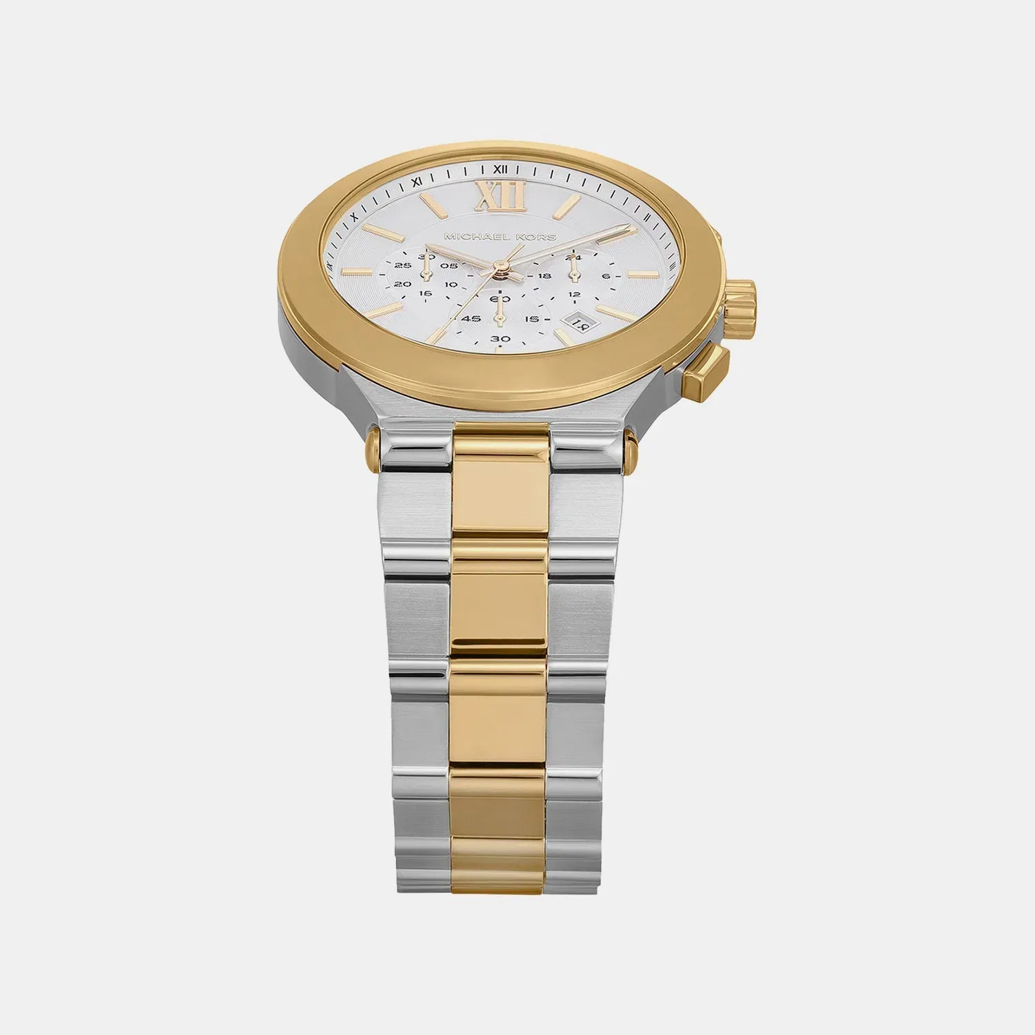 Michael Kors Billie Men Quartz White Dial Chronograph Stainless Steel Watch Mk9221