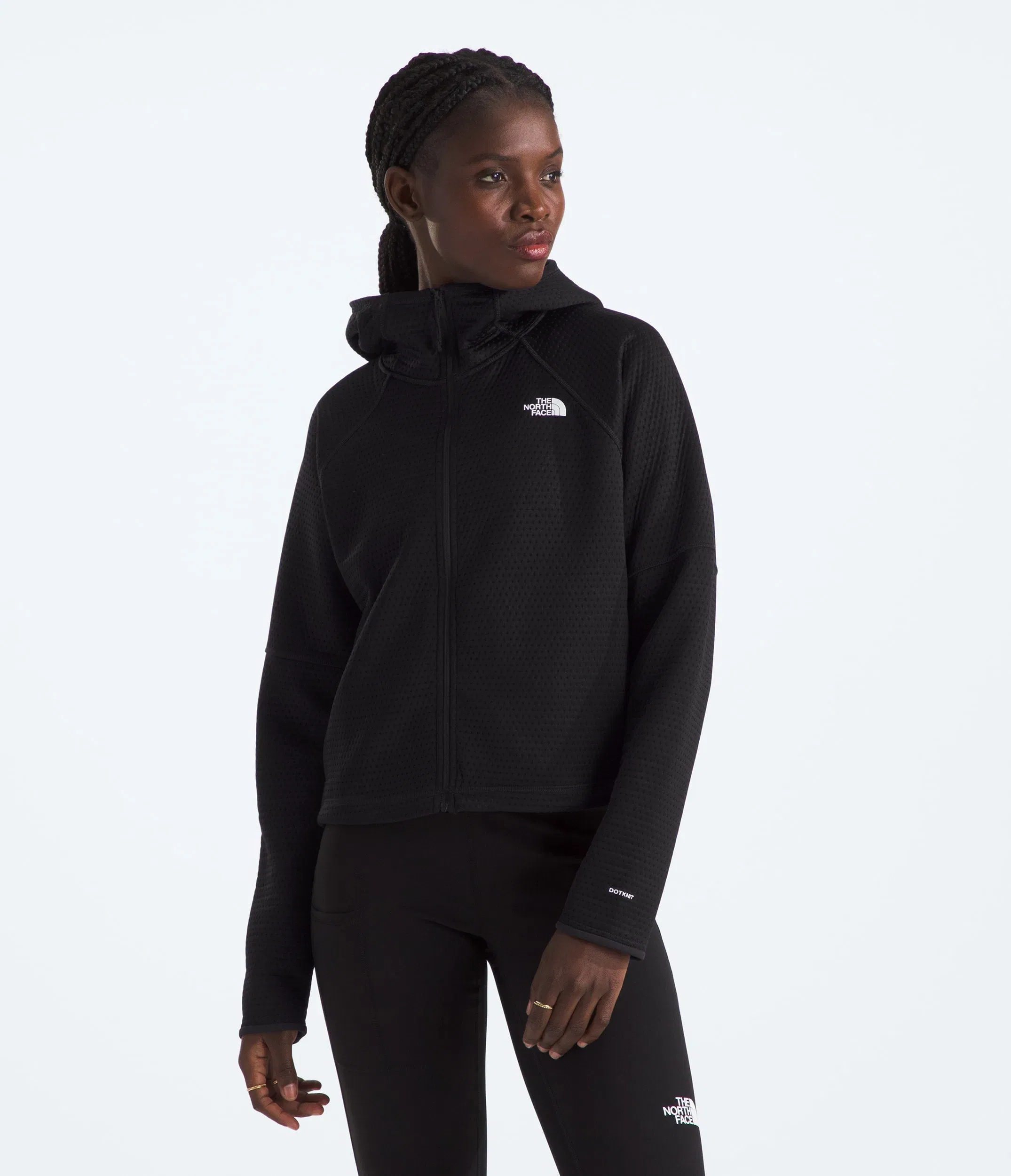 The North Face Women’s DOTKNIT™ Thermal Full-Zip Hoodie TNF Black