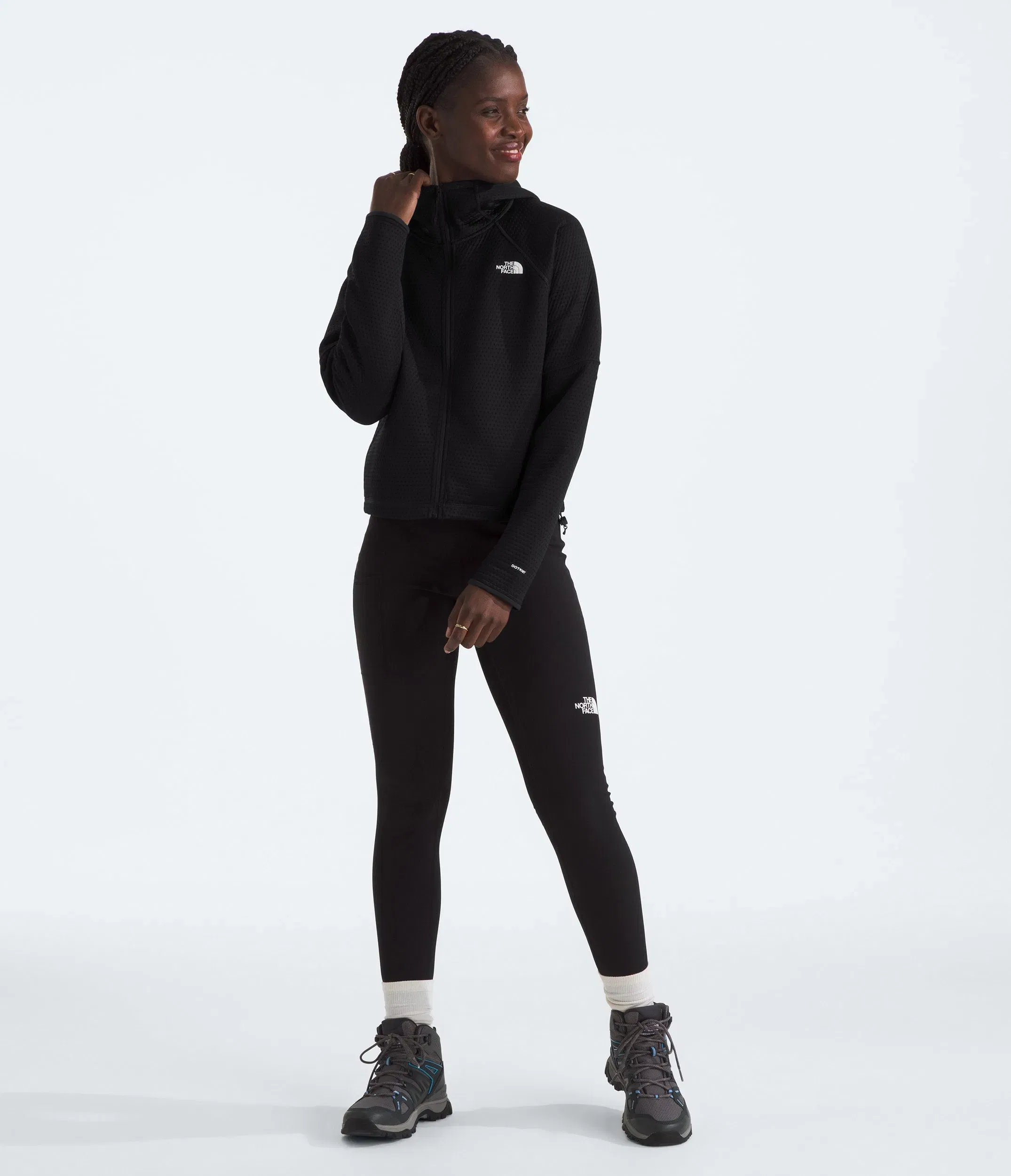 The North Face Women’s DOTKNIT™ Thermal Full-Zip Hoodie TNF Black