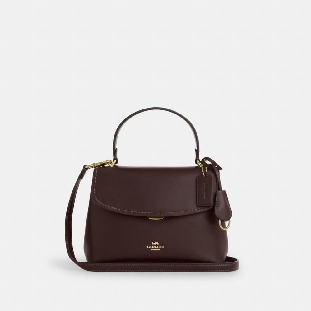 Coach Emory Top Handle Bag Gold Espresso