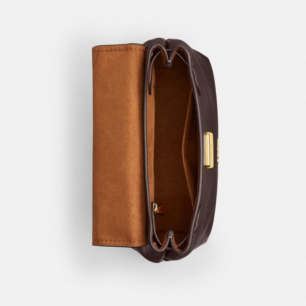Coach Emory Top Handle Bag Gold Espresso