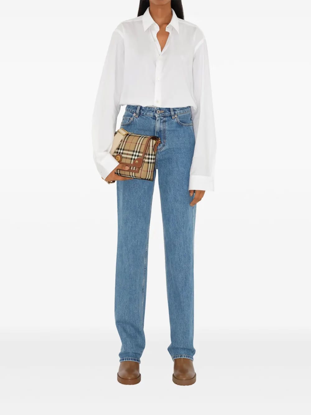 checked cross body bag