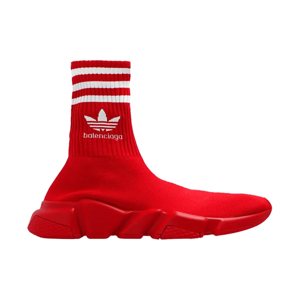 BALENCIAGA X ADIDAS SPEED TRAINERS RED