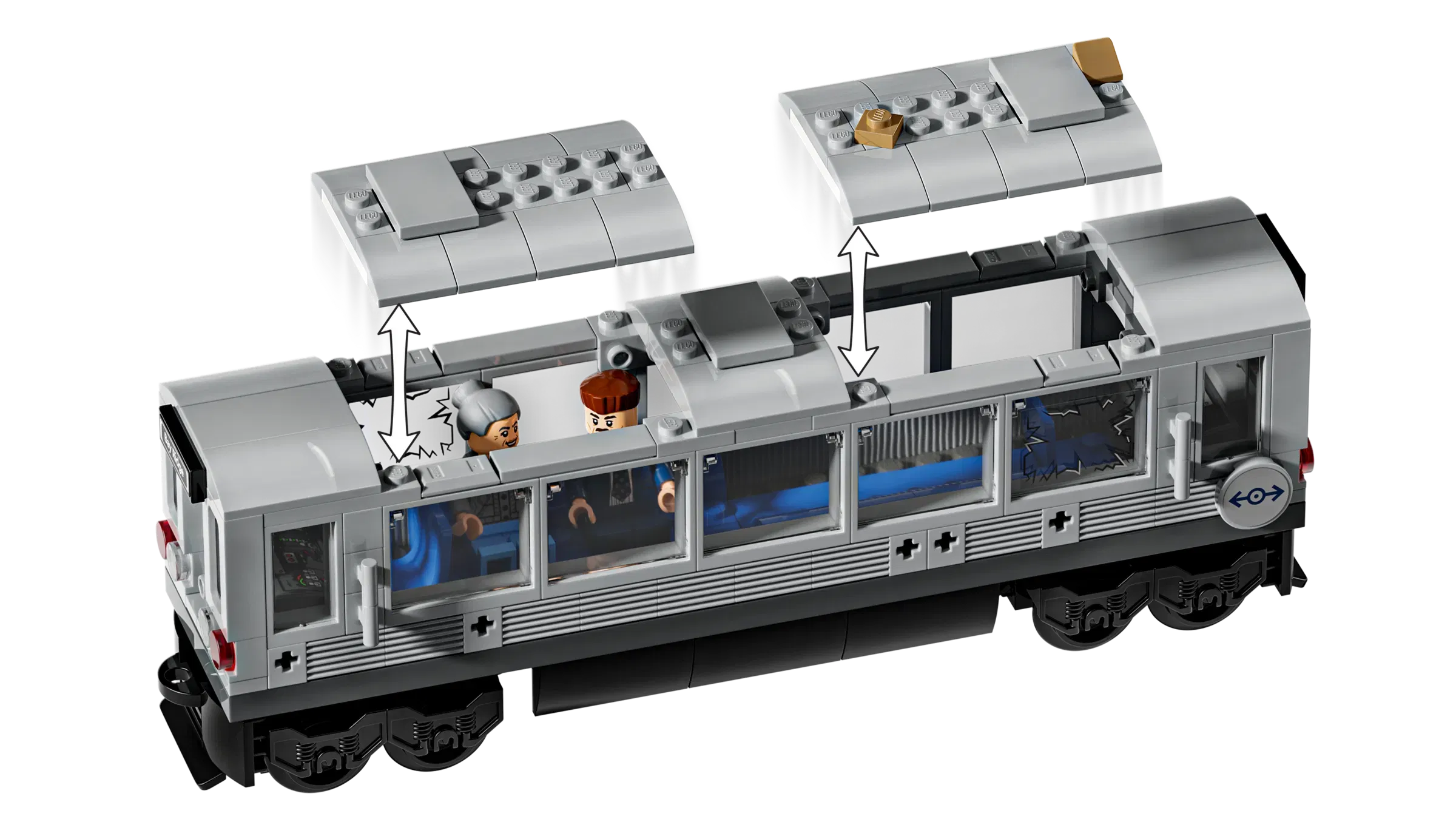 Lego SpiderMan vs Doc Ock Subway Train Scene