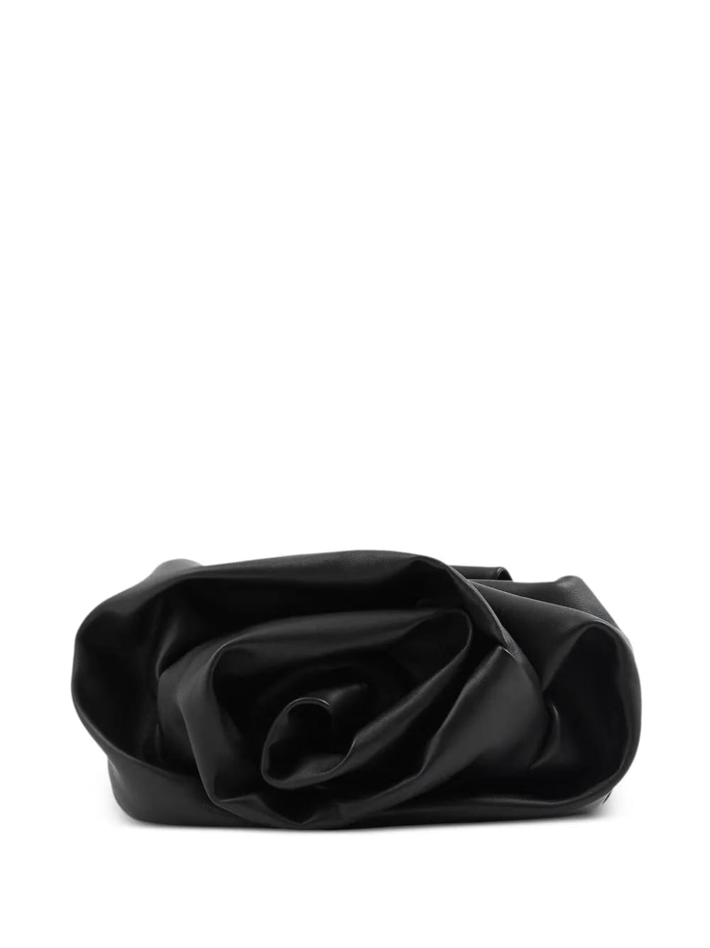 slouch-body leather clutch bag