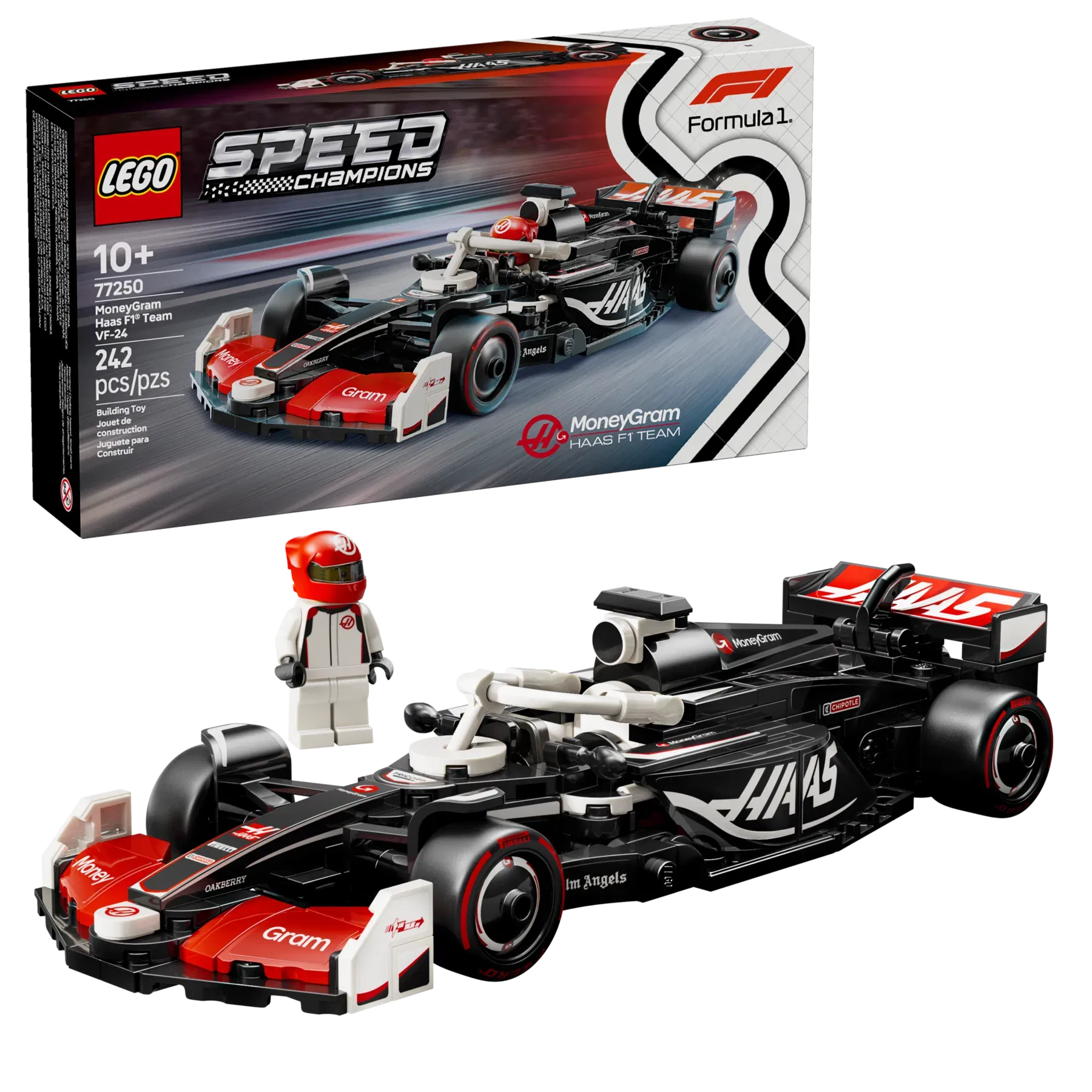 Lego MoneyGram Haas F1 Team VF24 Race Car