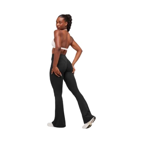 Gymshark Superset Back Pocket Flared Leggings - Black