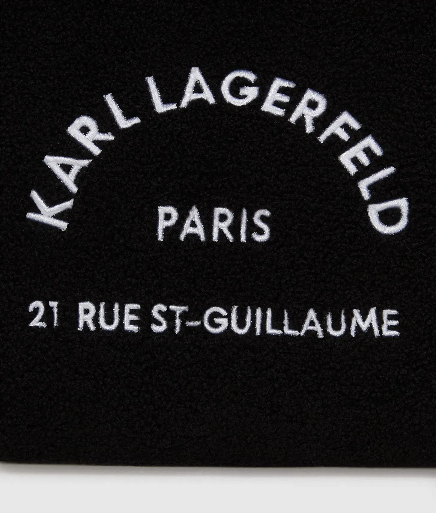 KarlLagerfeld Rue St-Guillaume Faux-Shearling Tote Bag Black