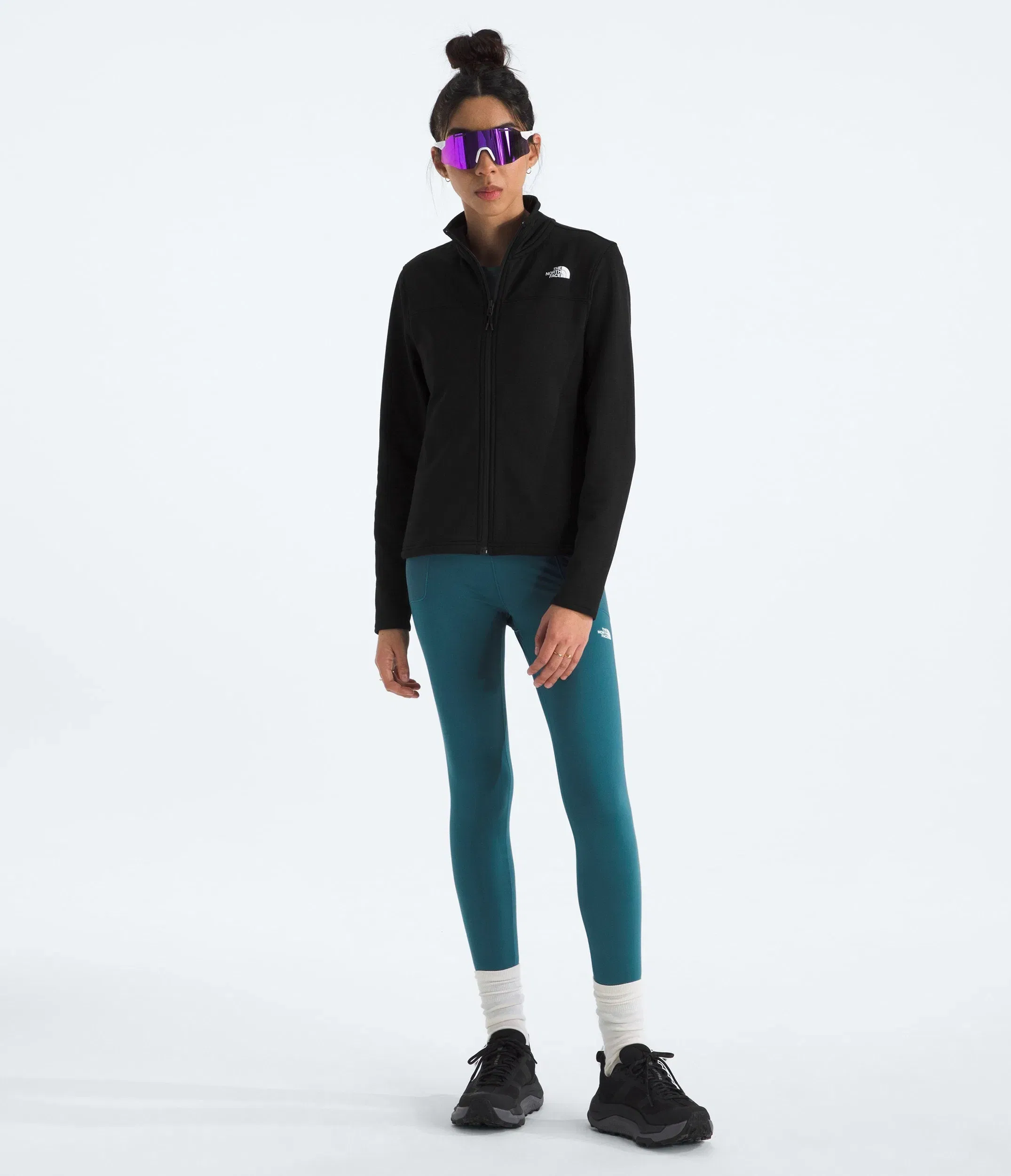 The North Face Women’s Cedar Trail Grid Fleece Jacket TNF Black