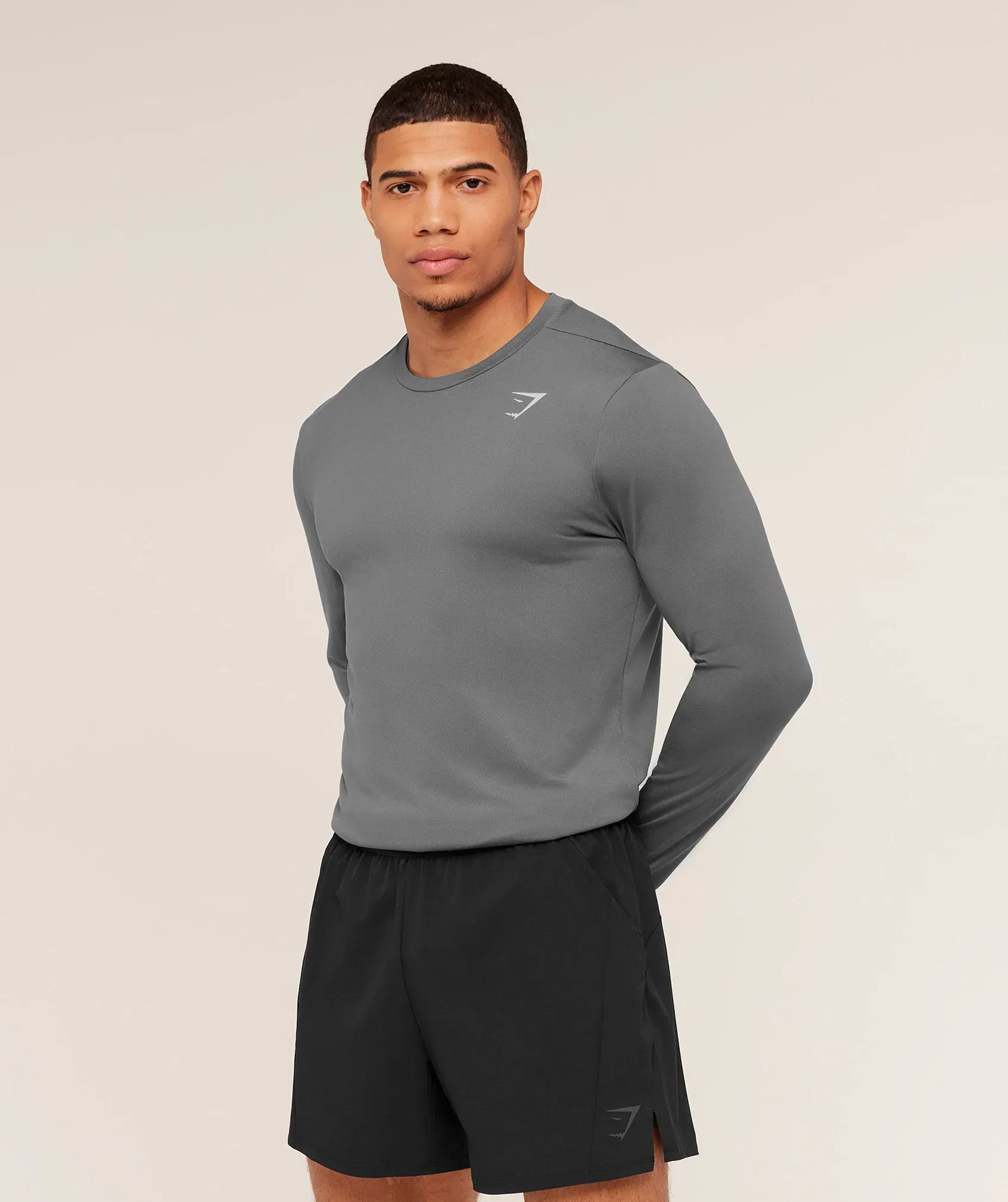 Gymshark Arrival Long Sleeve T-Shirt - Silhouette Grey