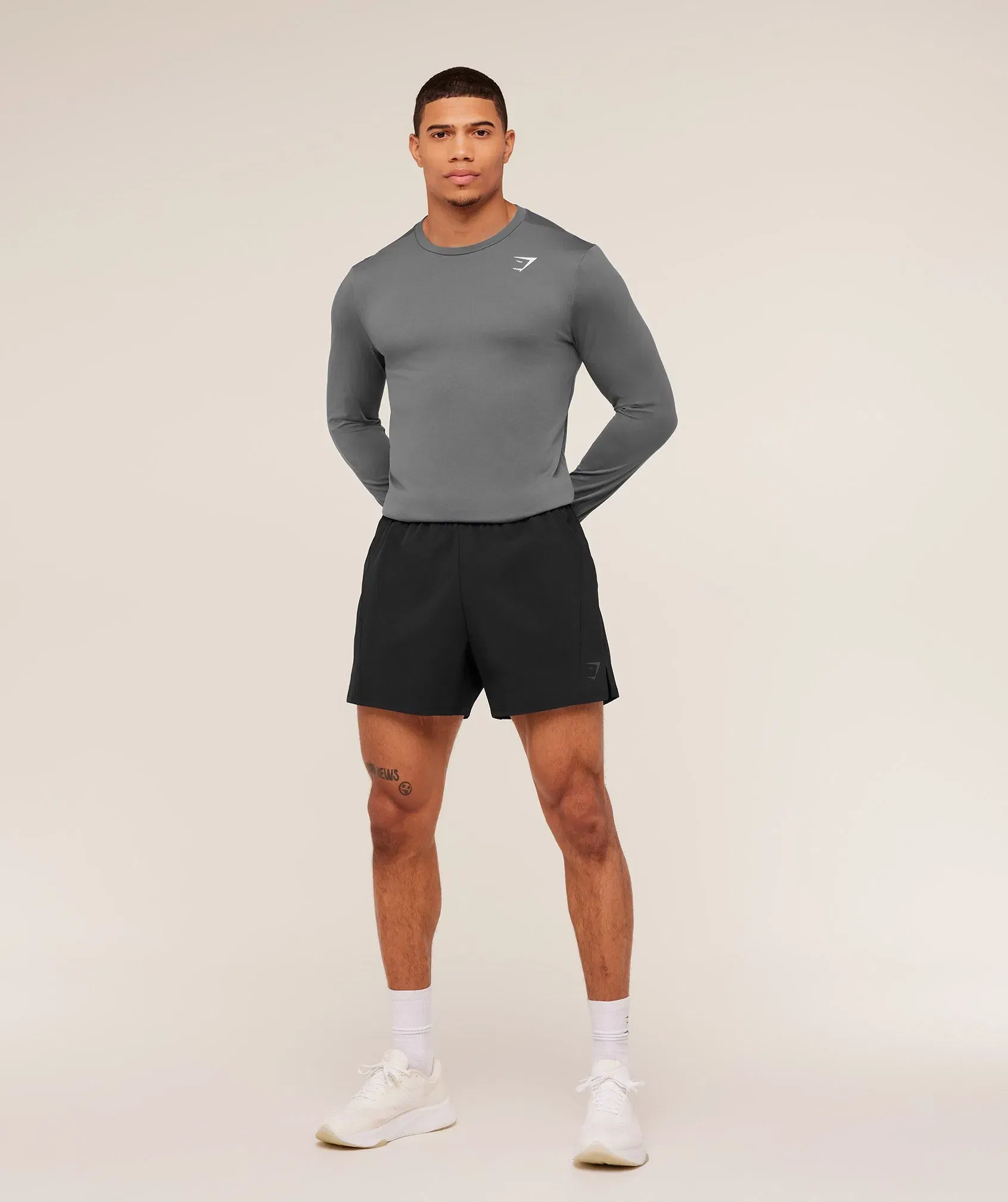 Gymshark Arrival Long Sleeve T-Shirt - Silhouette Grey