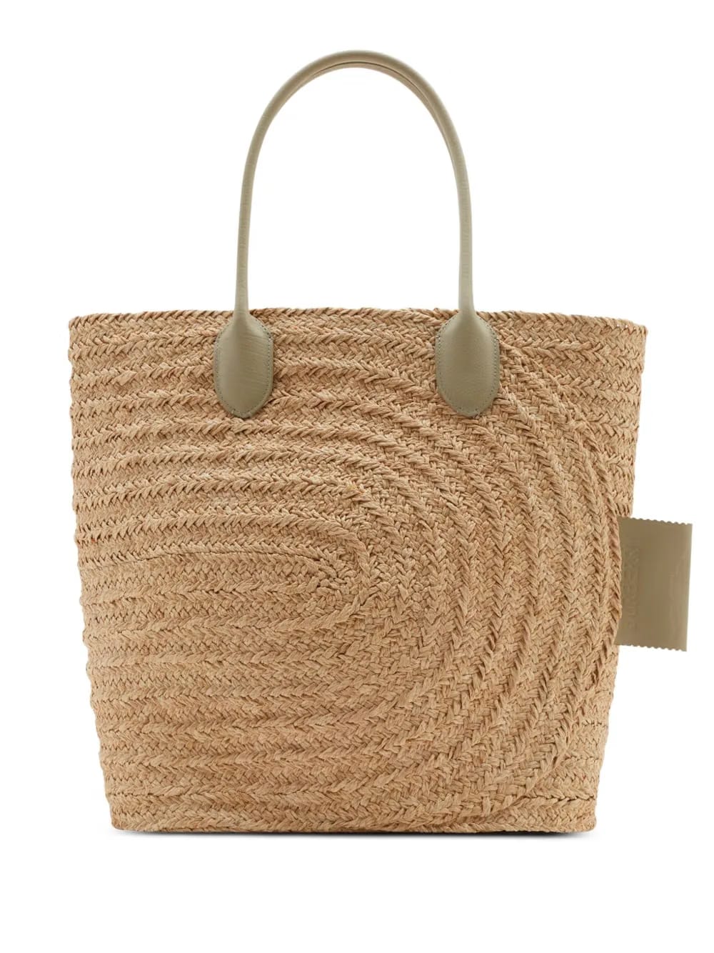 woven-raffia tote bag