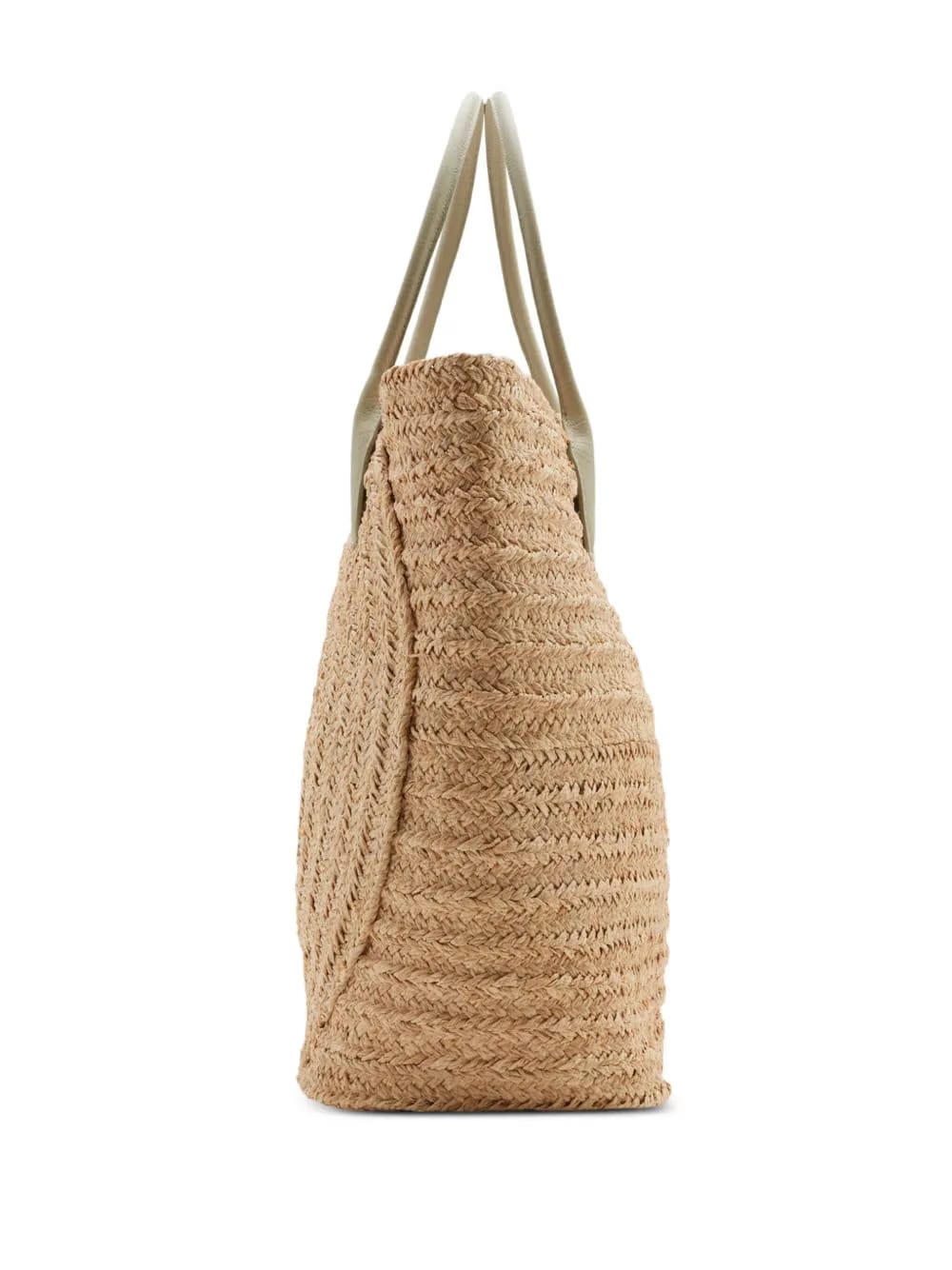 woven-raffia tote bag
