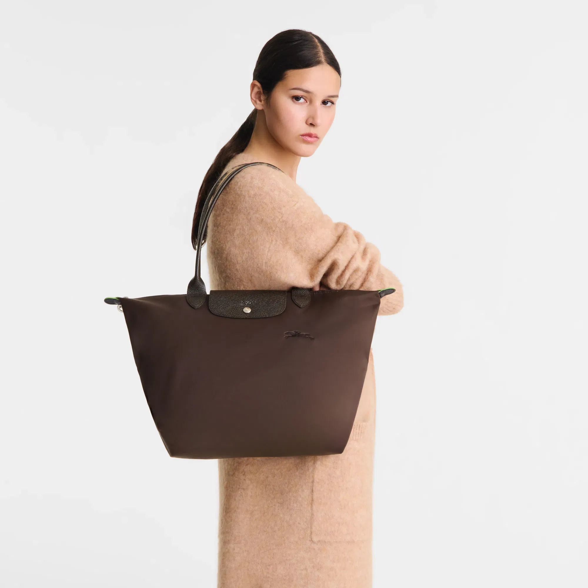 Longchamp Le Pliage Green L Tote bag Mocha