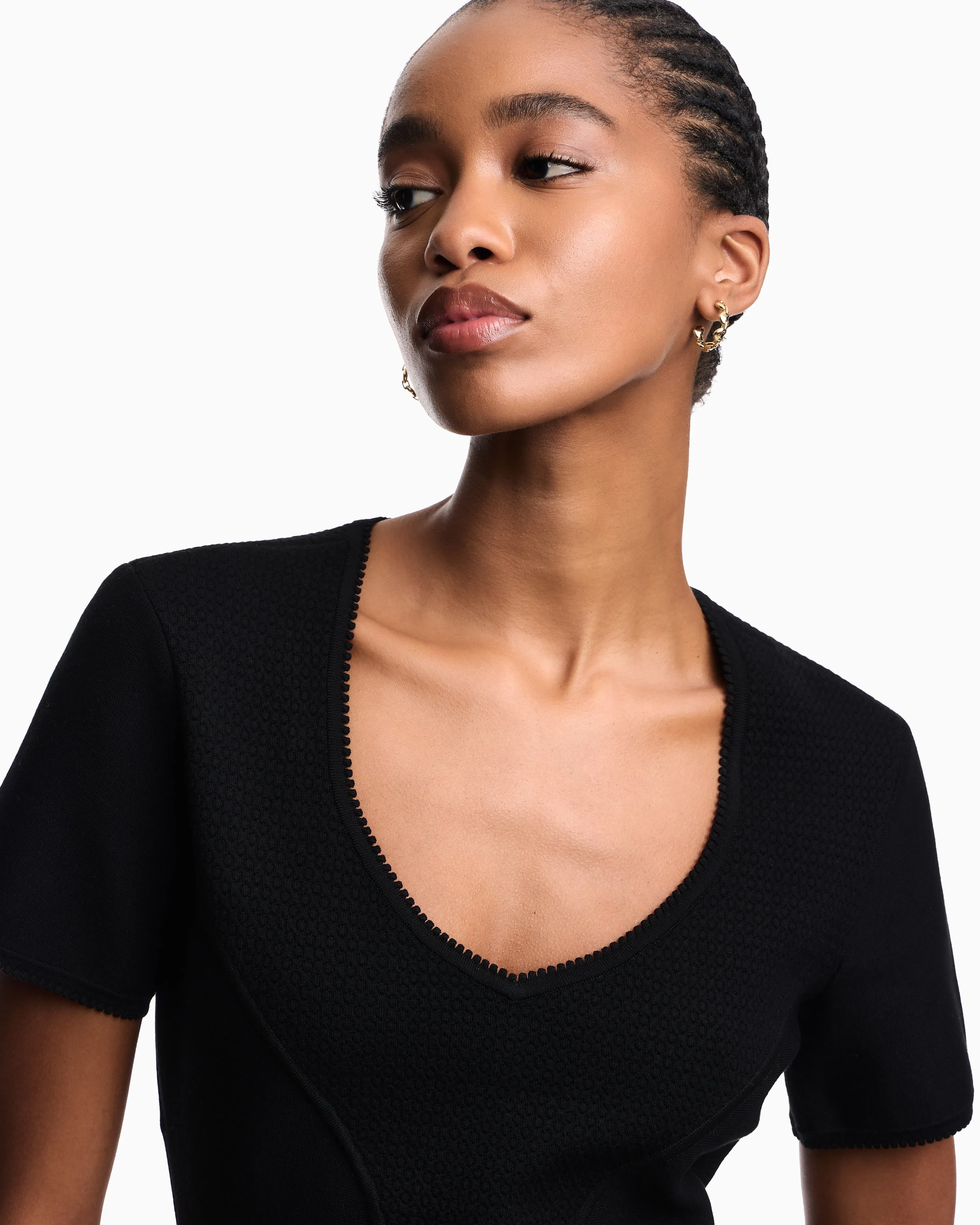 Emporio Armani Fabric stitch dress