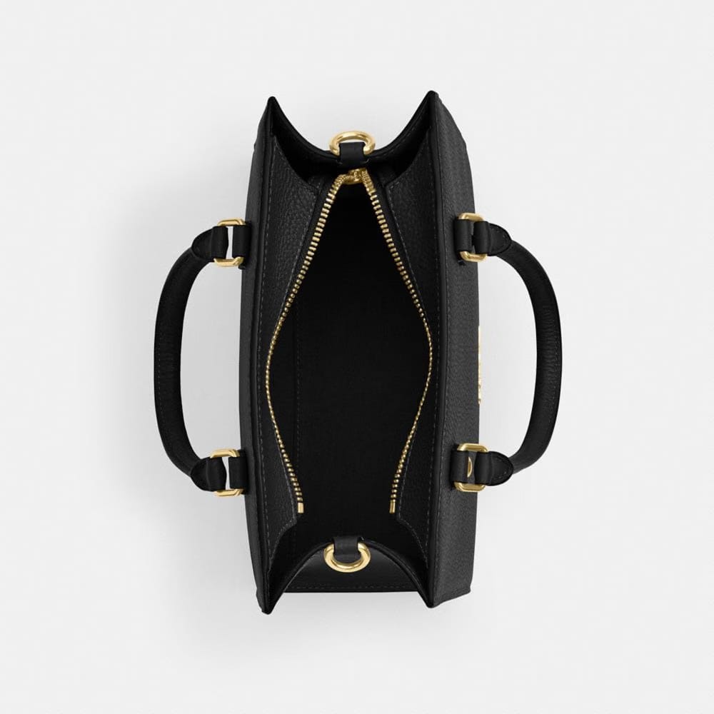 Coach Maggie Small Tote Bag Gold Black