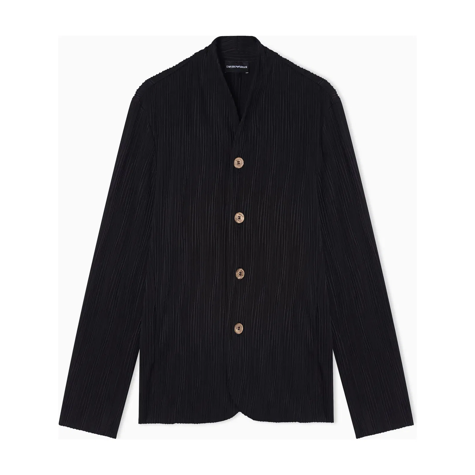 Emporio Armani Pleated effect fabric blazer