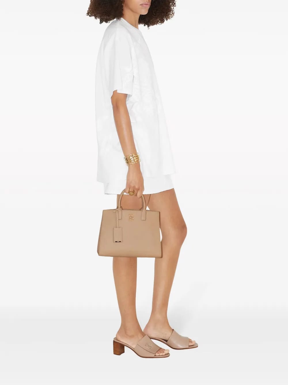 Frances leather tote bag